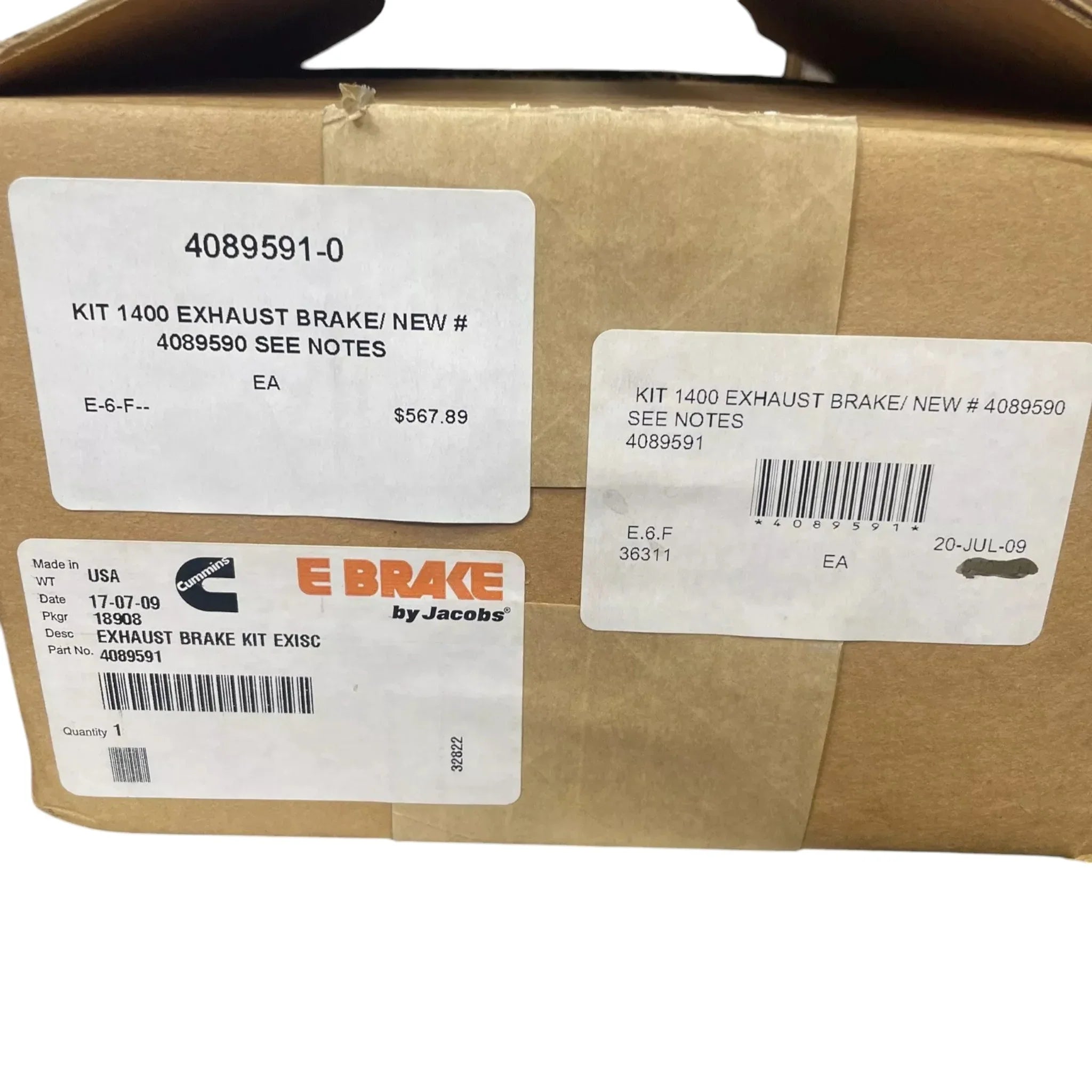 4089590 Genuine Cummins Exhaust Brake Kit