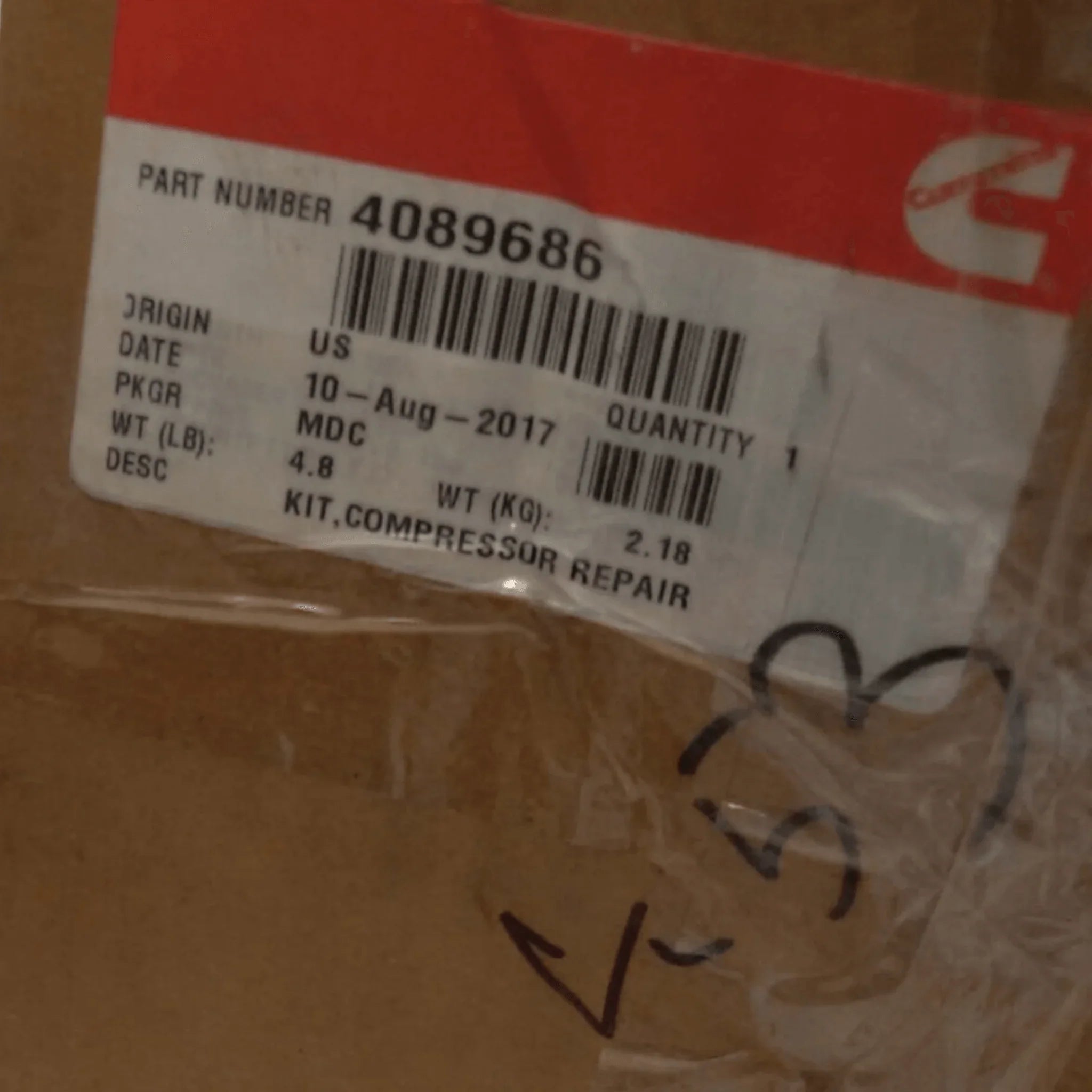 4089686 Genuine Cummins Air Compressor Head Kit