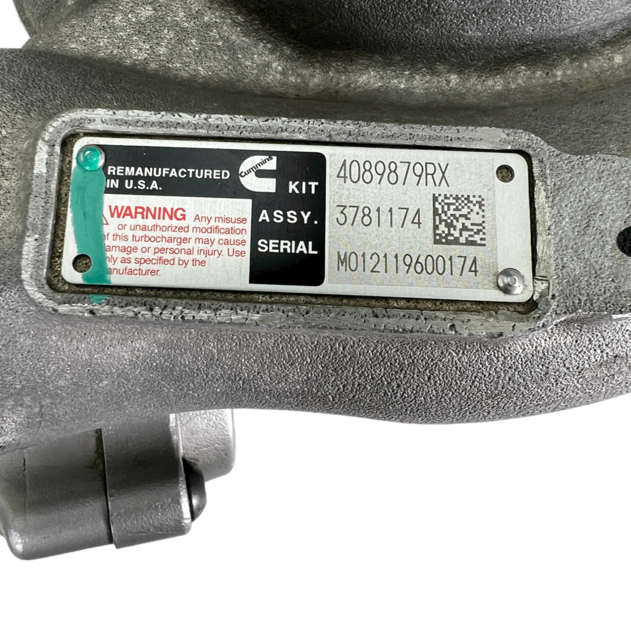 4089879Rx Genuine Cummins Turbocharger He431V