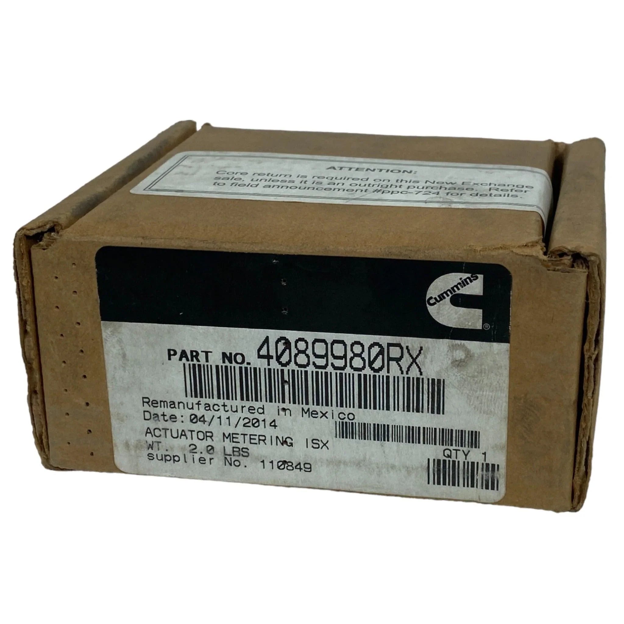 4089980RX Genuine Cummins Metering Actuator