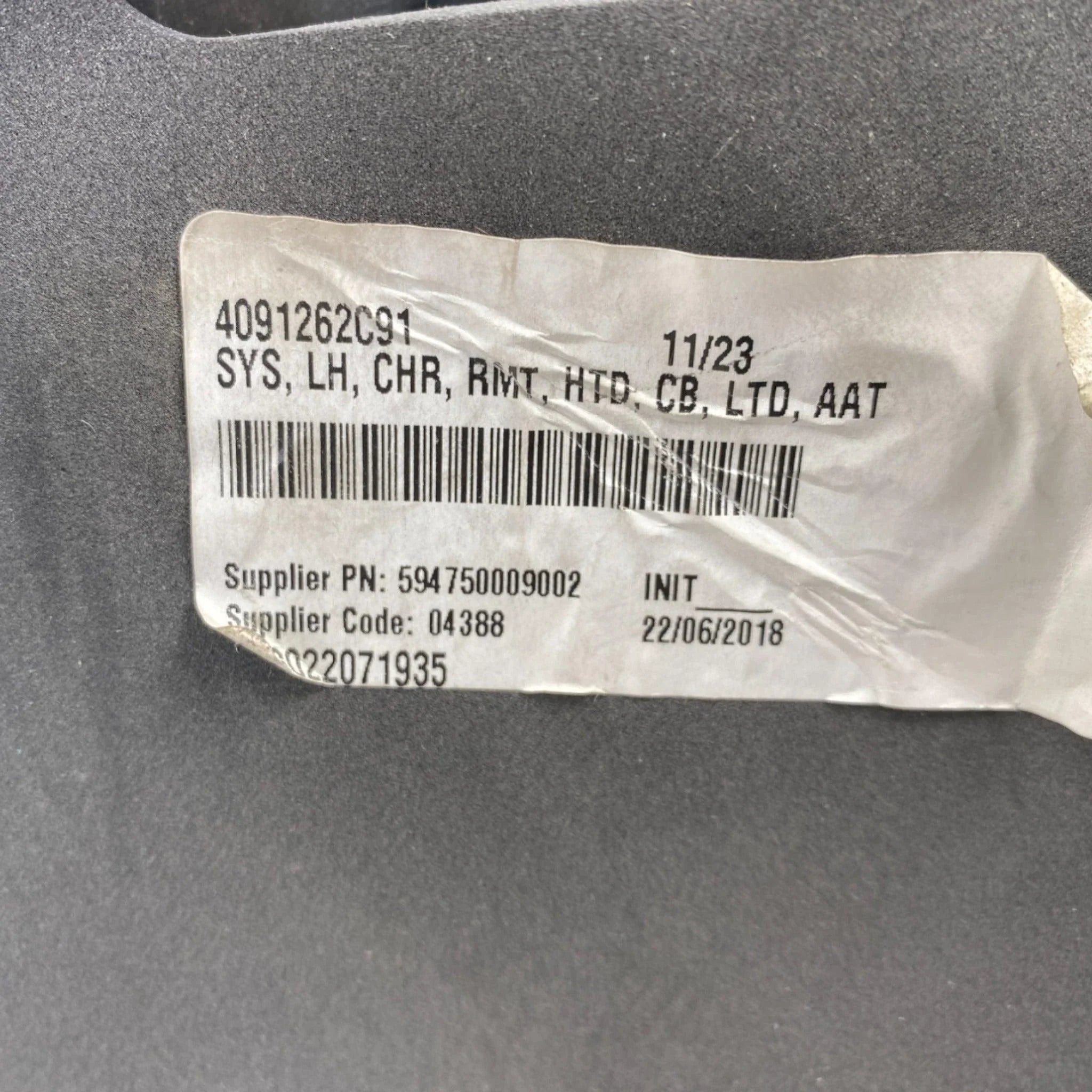 4091262C91 Genuine International Left Side Mirror Assembly Chrome