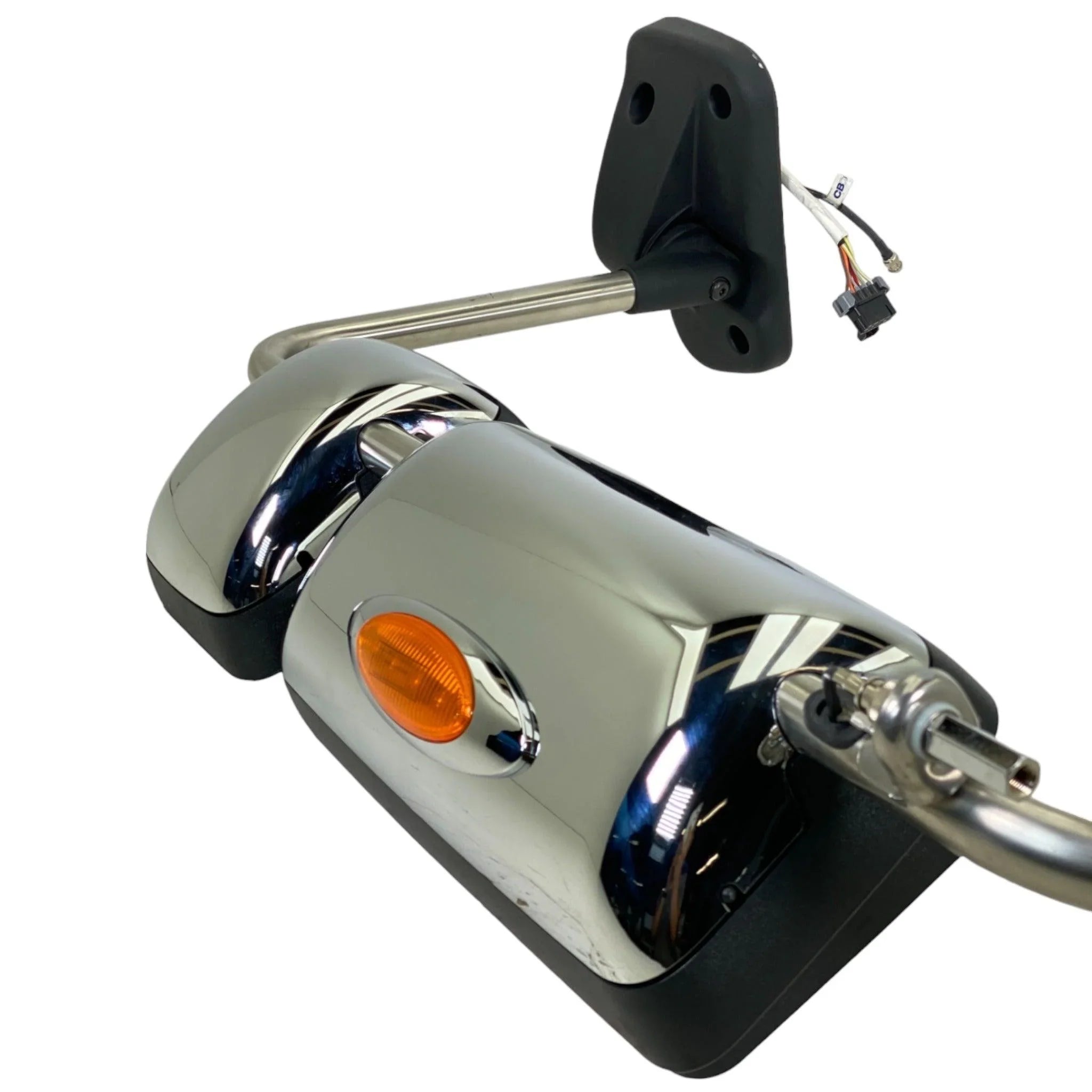 4091262C91 Genuine International Left Side Mirror Assembly Chrome