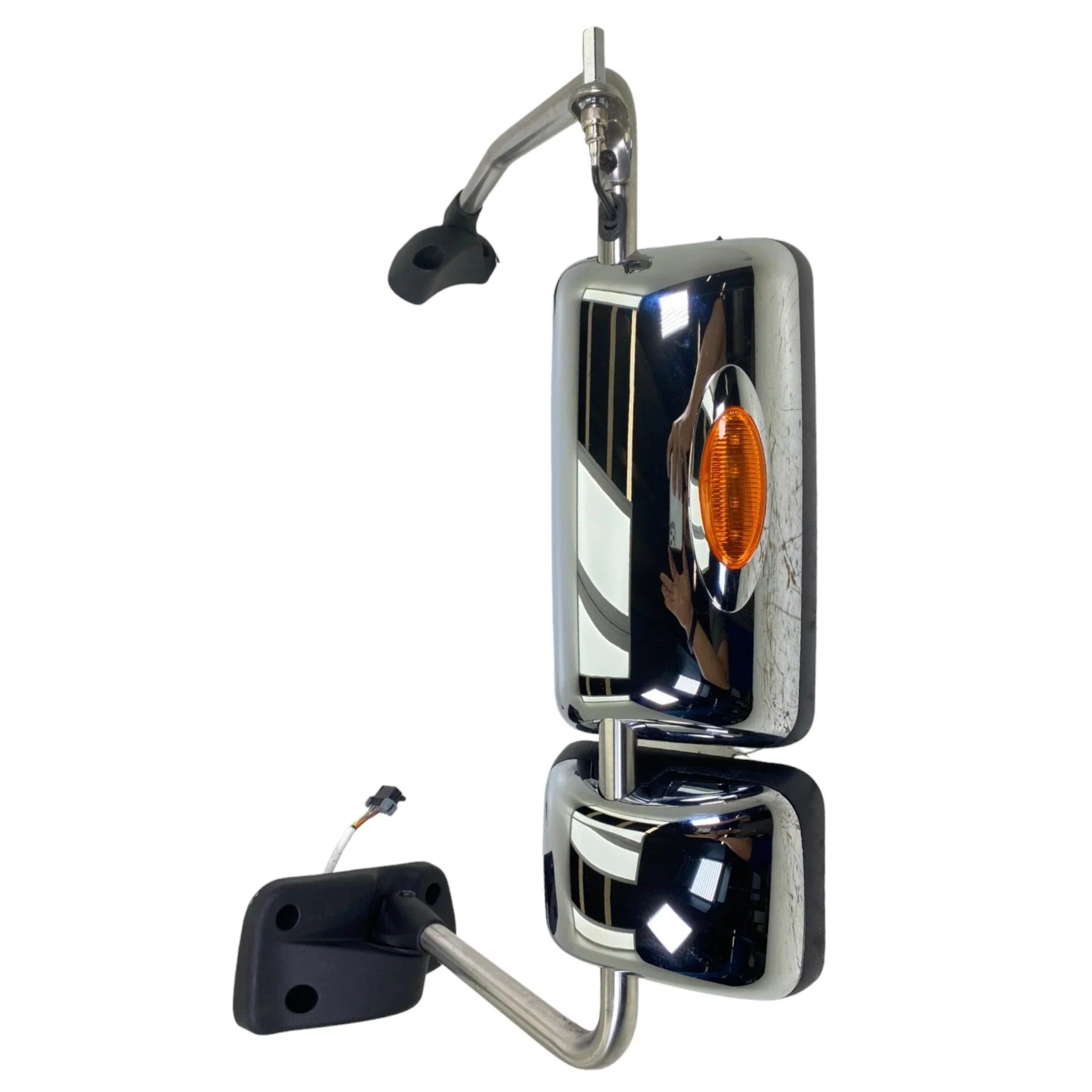 4091262C91 Genuine International Left Side Mirror Assembly Chrome