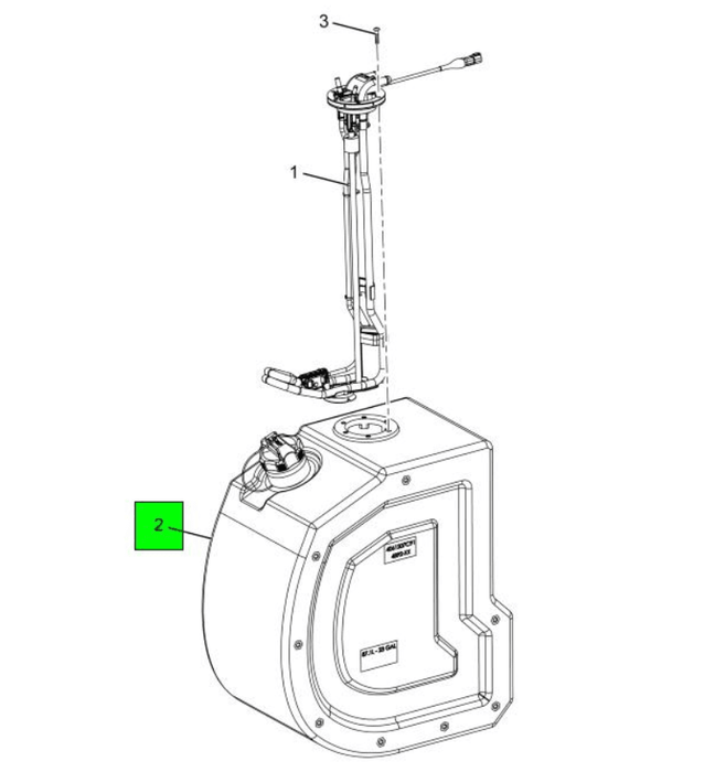 4099717C91 Genuine International Qls Fls Def Sensor Gal 15.5 16 23 - ADVANCED TRUCK PARTS