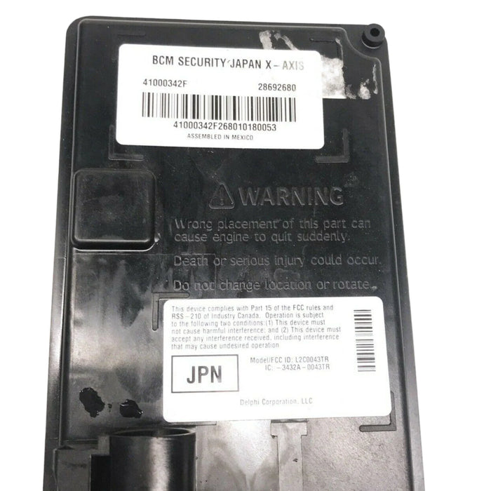 41000342F Harley Davidson Bc Security Japan X-Axis Module Body