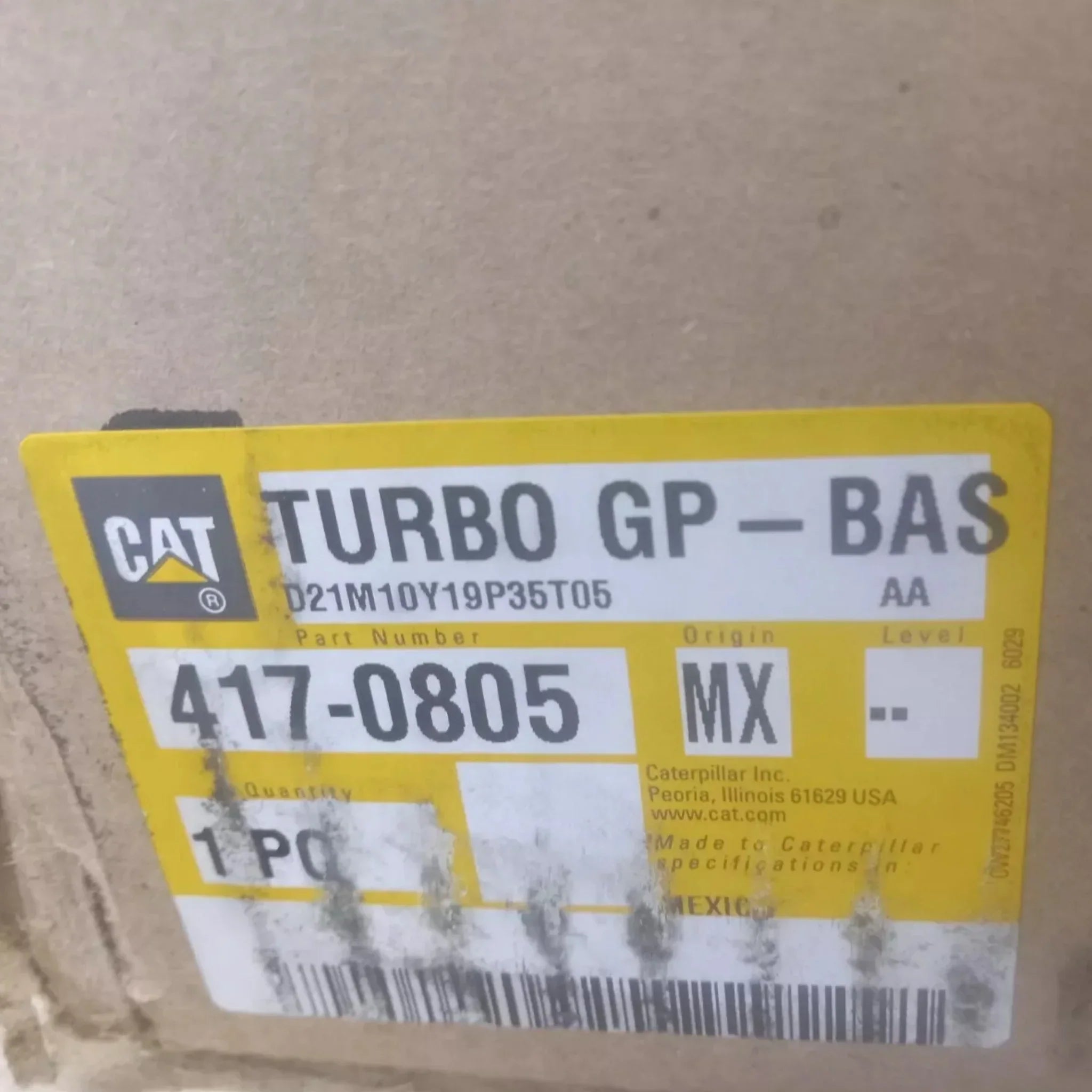 4170805 Caterpillar Turbocharger