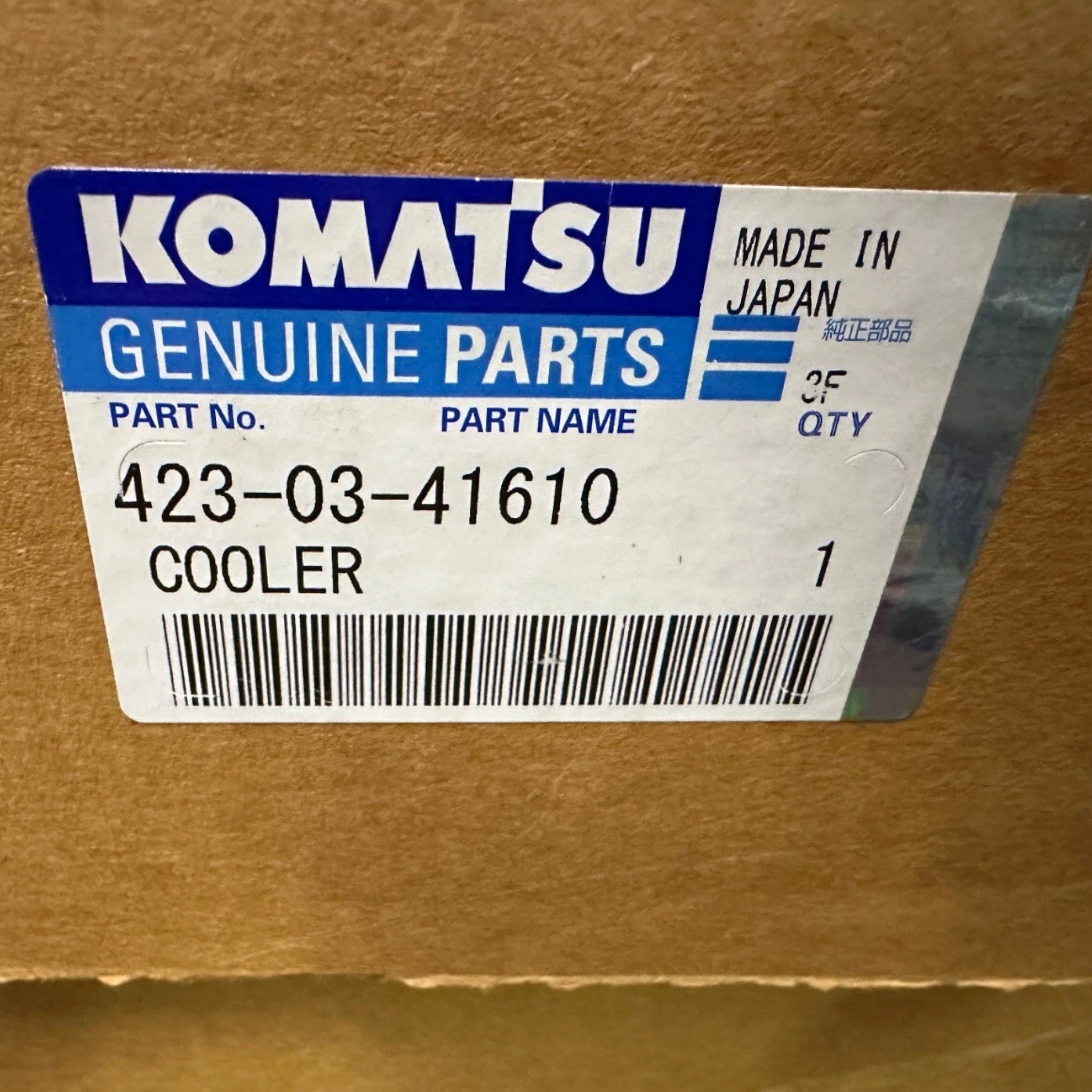 423-03-41610 Genuine Komatsu Oil Cooler