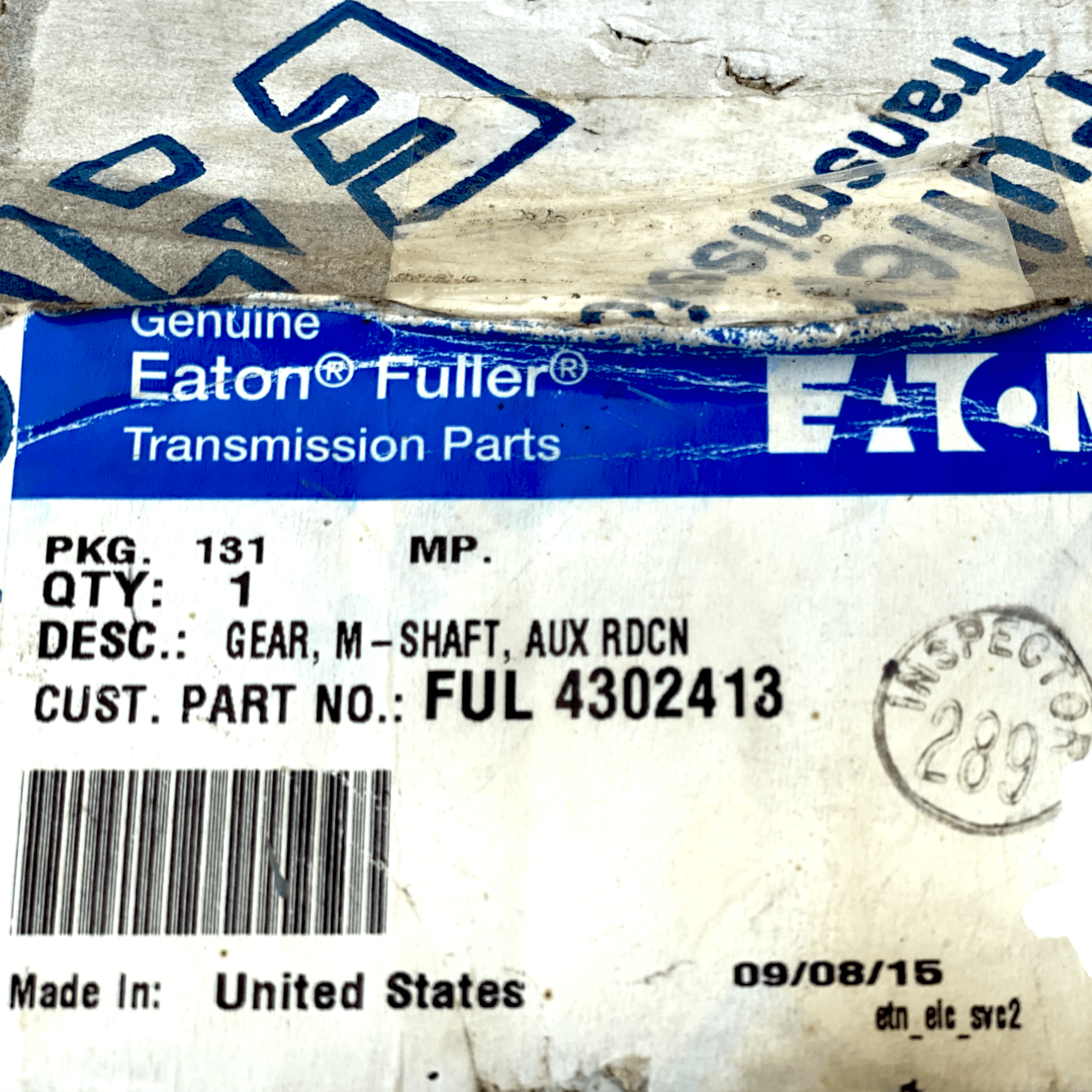 4302413 Ful4302413 Ful 4302413 Genuine Eaton Fuller Mainshaft Gear - ADVANCED TRUCK PARTS