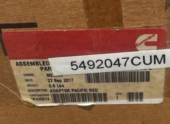 4307264NX Genuine Cummins Fuel Pump Adapter