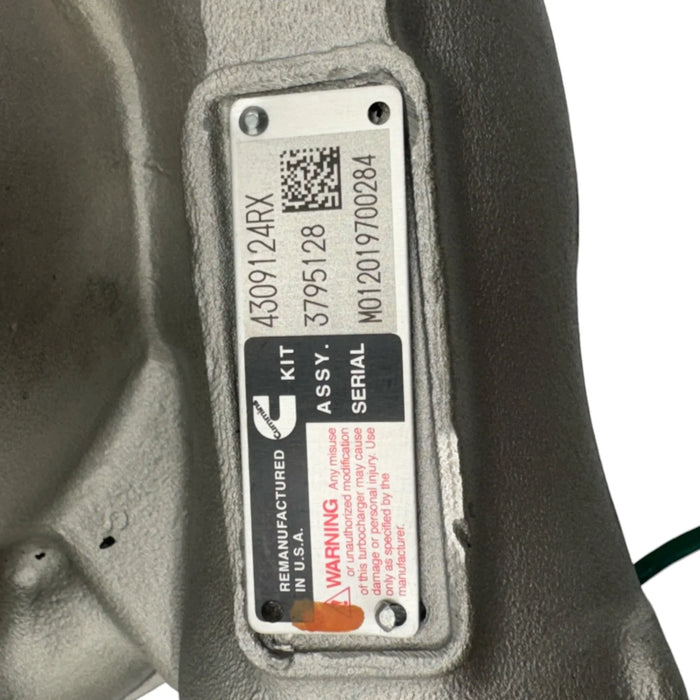 4309124RX Genuine Cummins Turbocharger HE451VE