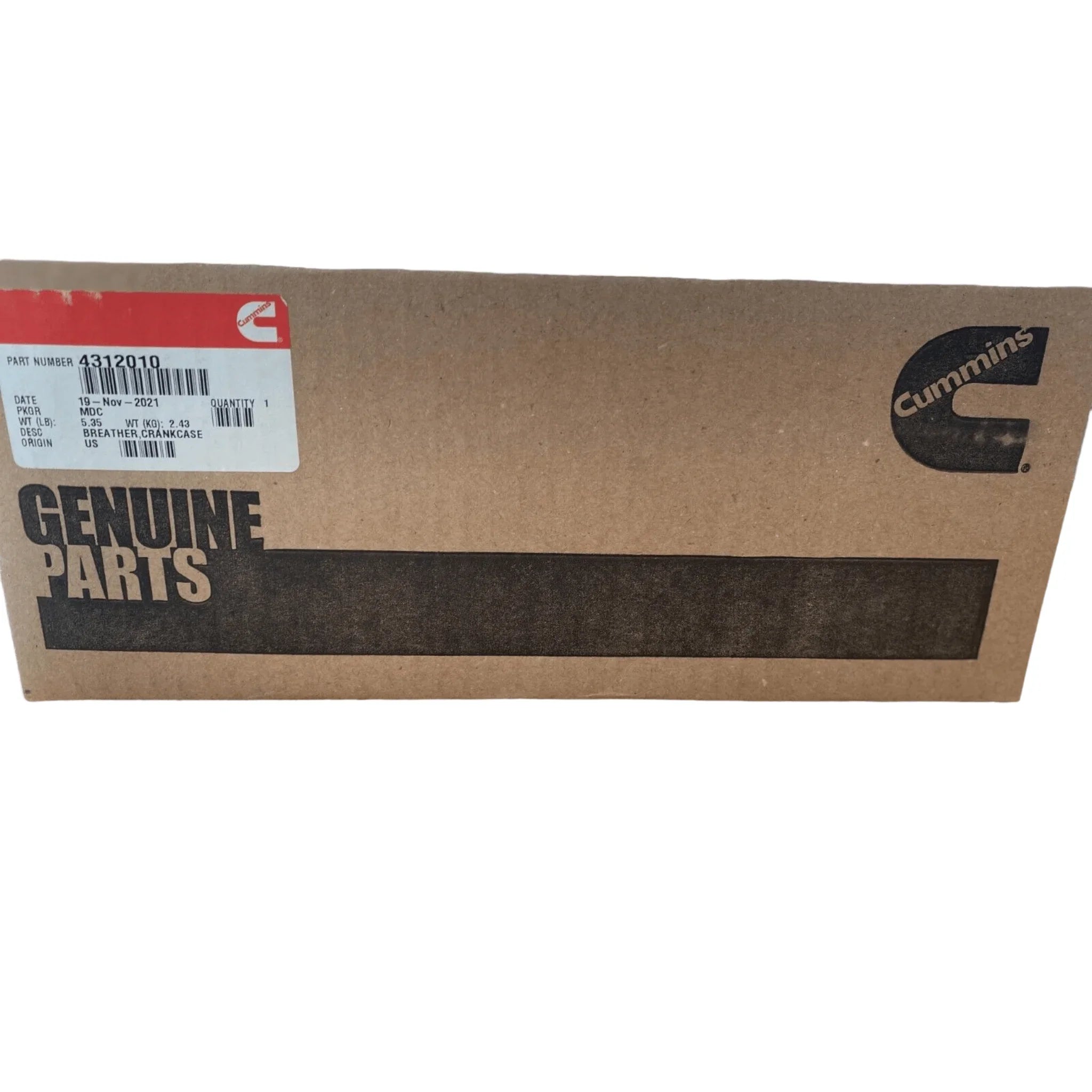 4312010 Genuine Cummins Crankcase Breather