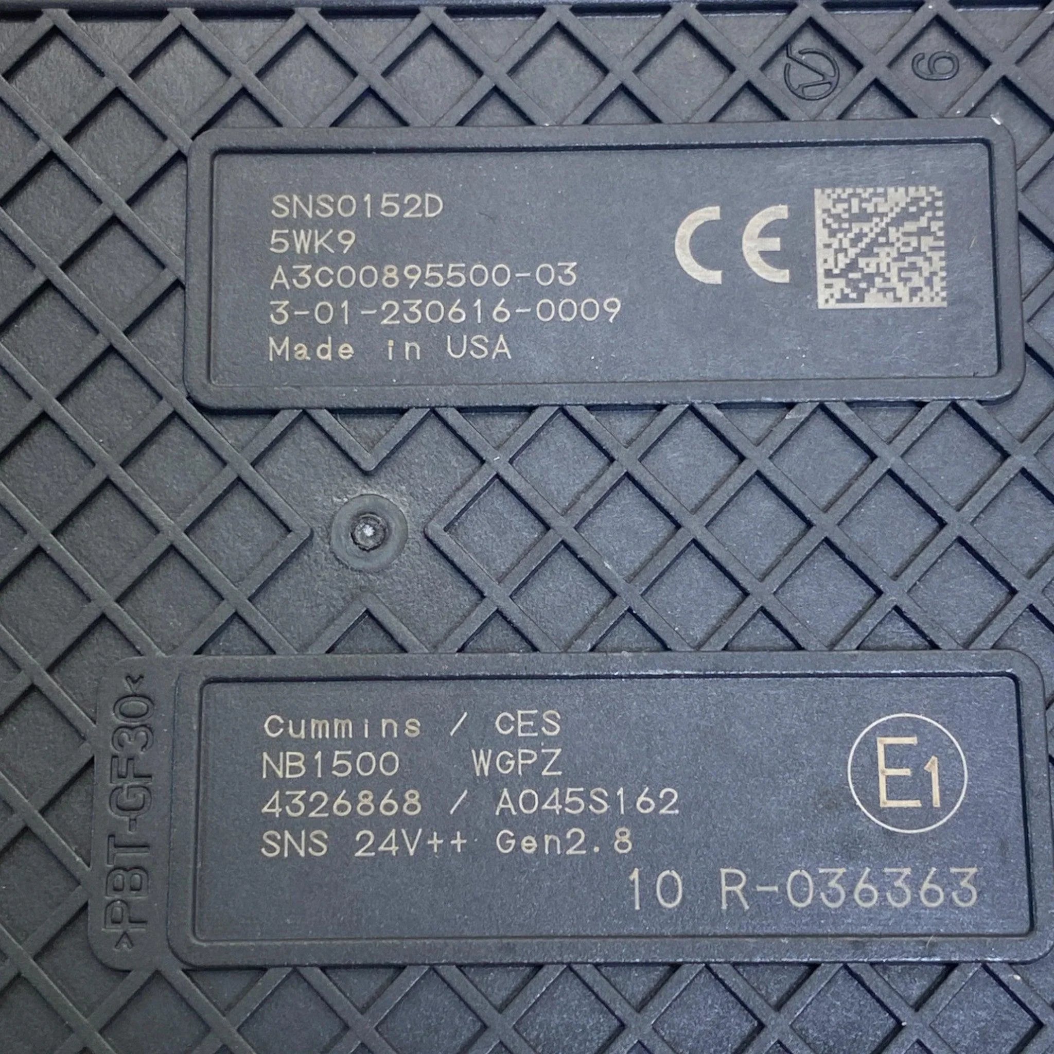 4326868RX Genuine Cummins NOX Nitrogen Oxide Sensor