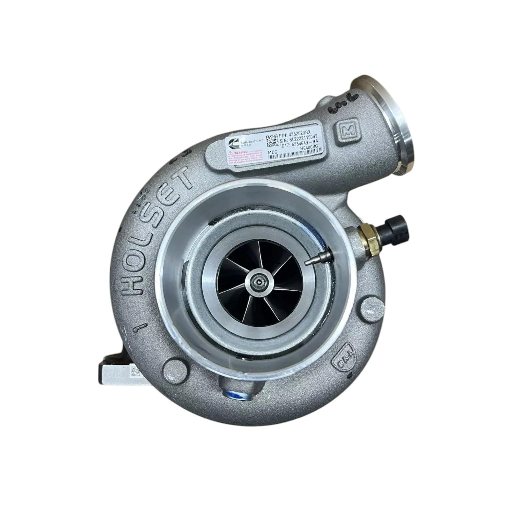 4352523RX Genuine Cummins Turbocharger HE451Ve