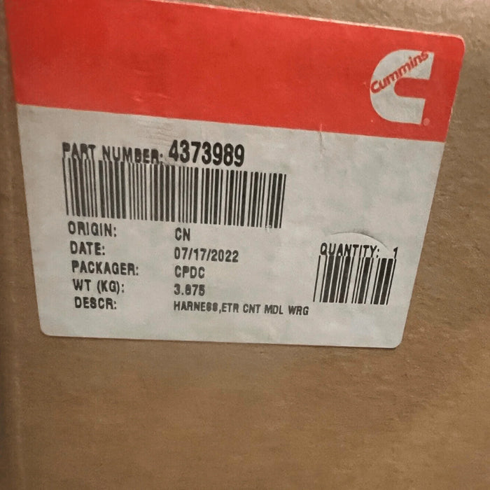 4373989 Genuine Cummins Engine Control Module Wiring Harness