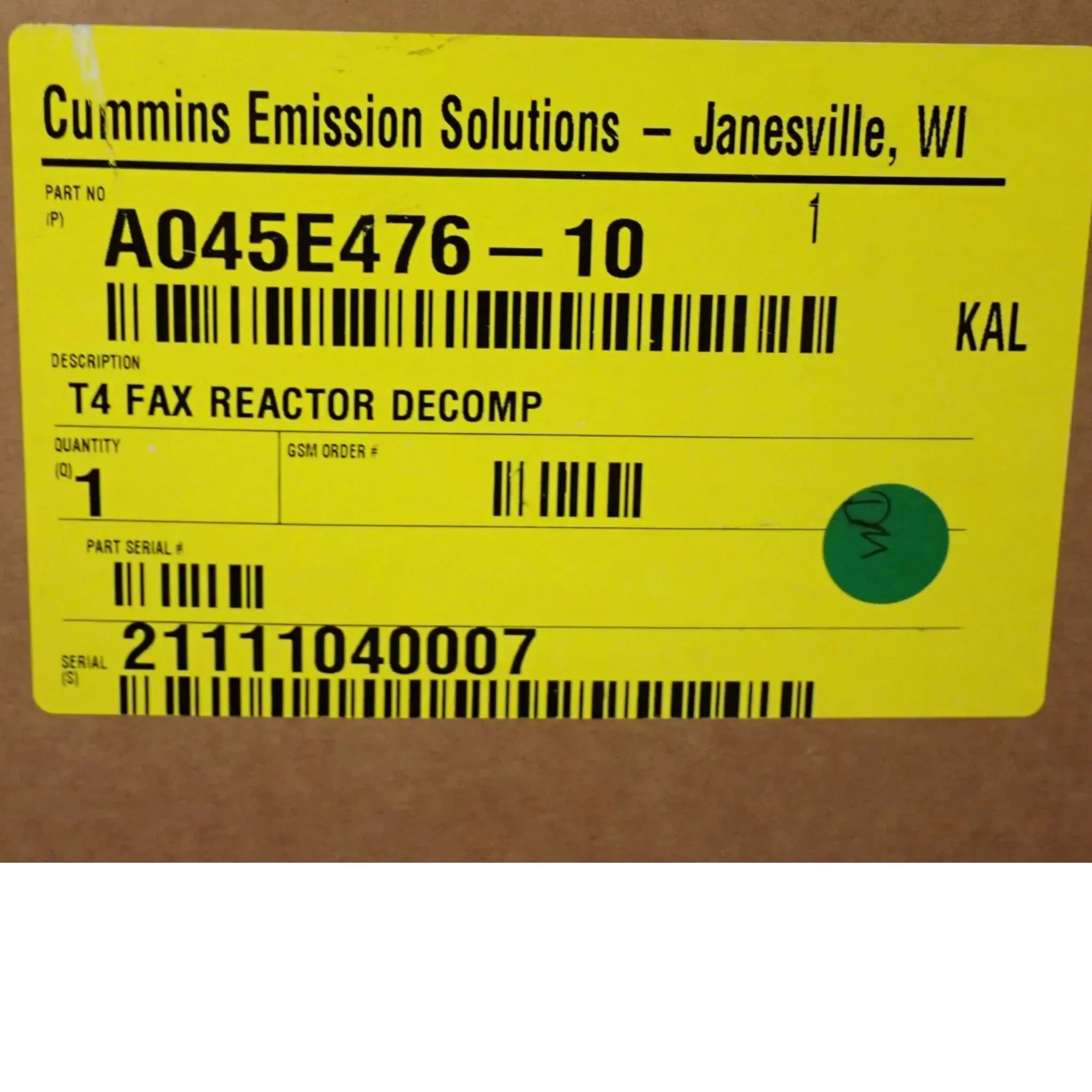4377370 Genuine Cummins Decomposition Reactor