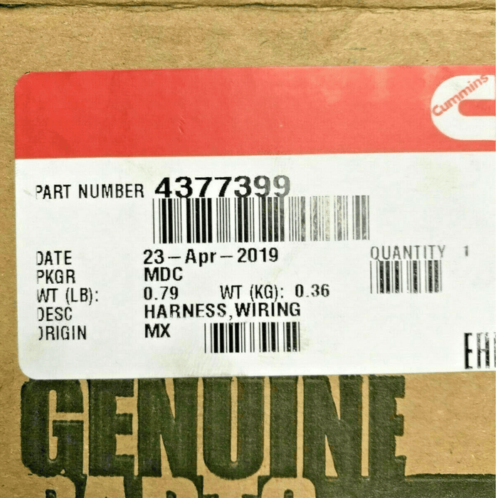 4377399 Genuine Cummins® Wiring Harness - ADVANCED TRUCK PARTS