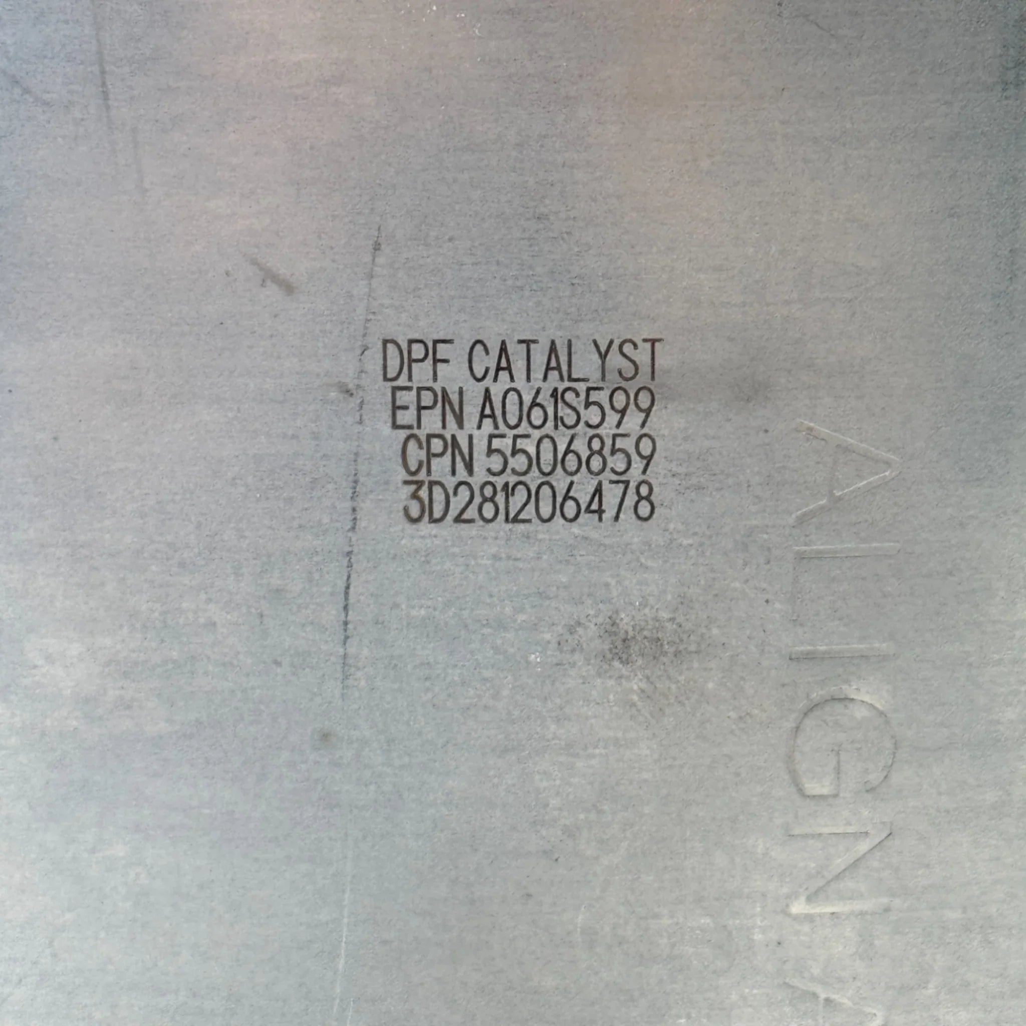 4394980RX Genuine Cummins DPF Diesel Particulate Filter