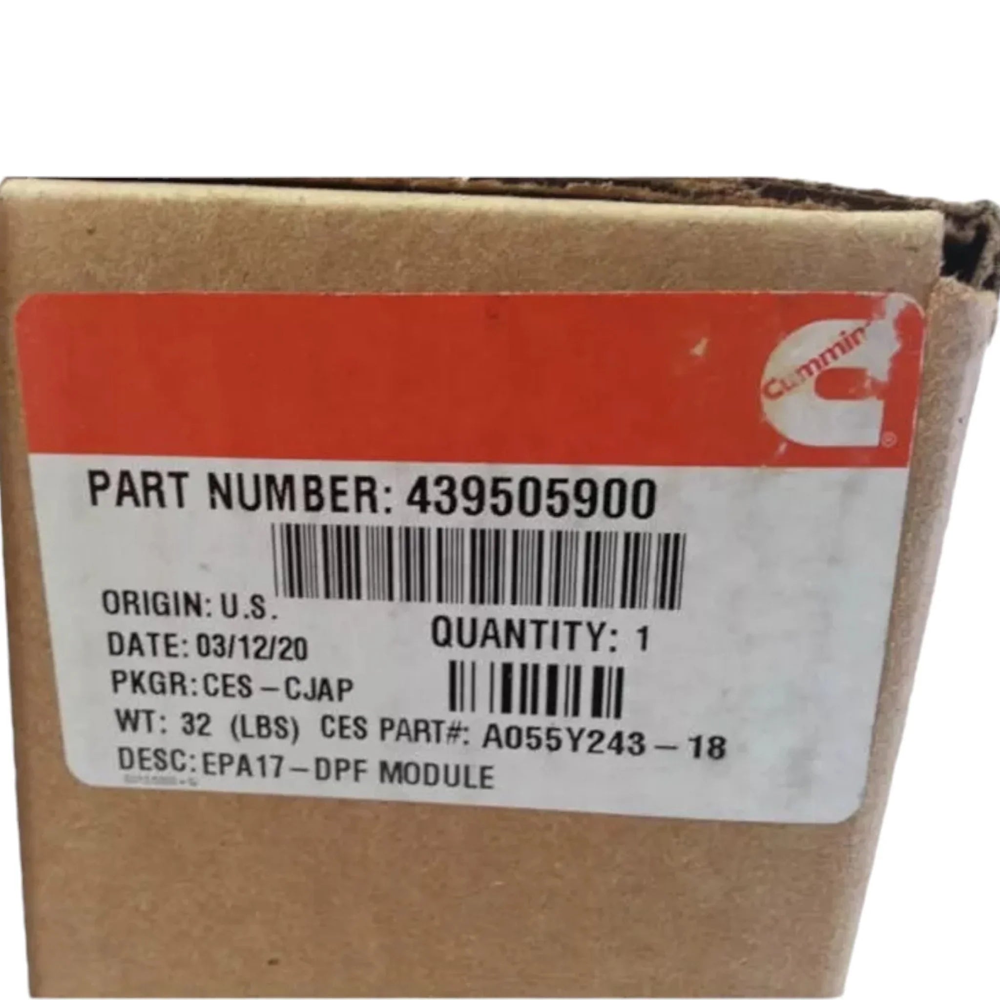 4395059 Genuine Cummins DPF Diesel Particulate Filter