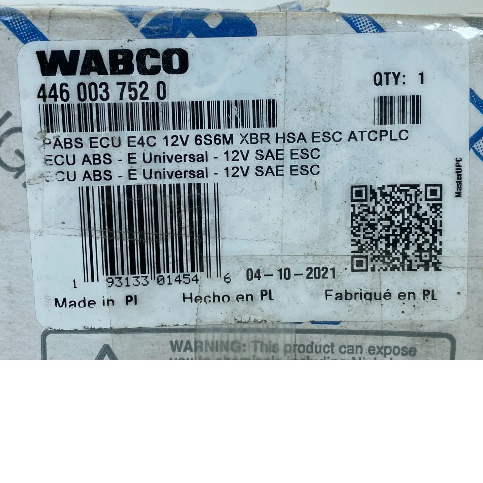 4460037520 Genuine Wabco ABS Control Module E4C