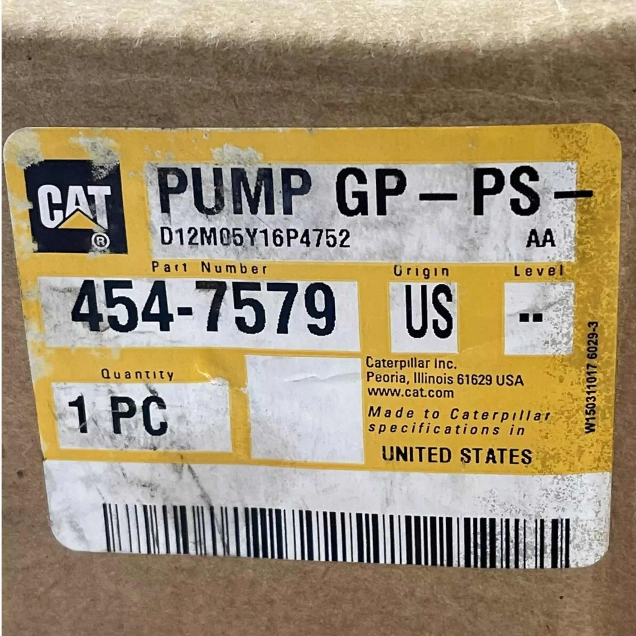 4547579 Caterpillar Pump GP-PS-B