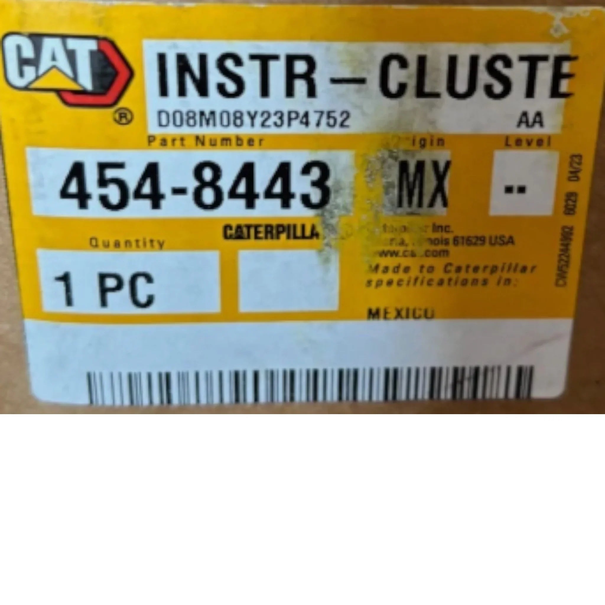 4548443 CAT Instr-cluste