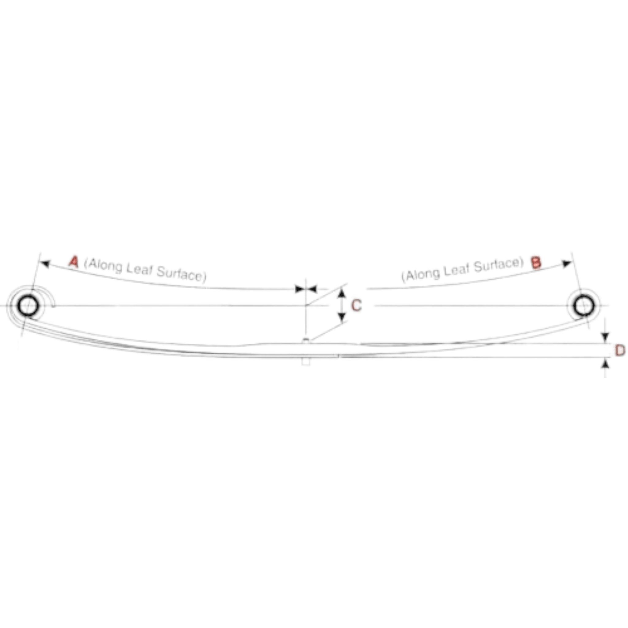 46-1772 Freightliner Front Truck Leaf Spring We Can Ship Pair X 2 - ADVANCED TRUCK PARTS