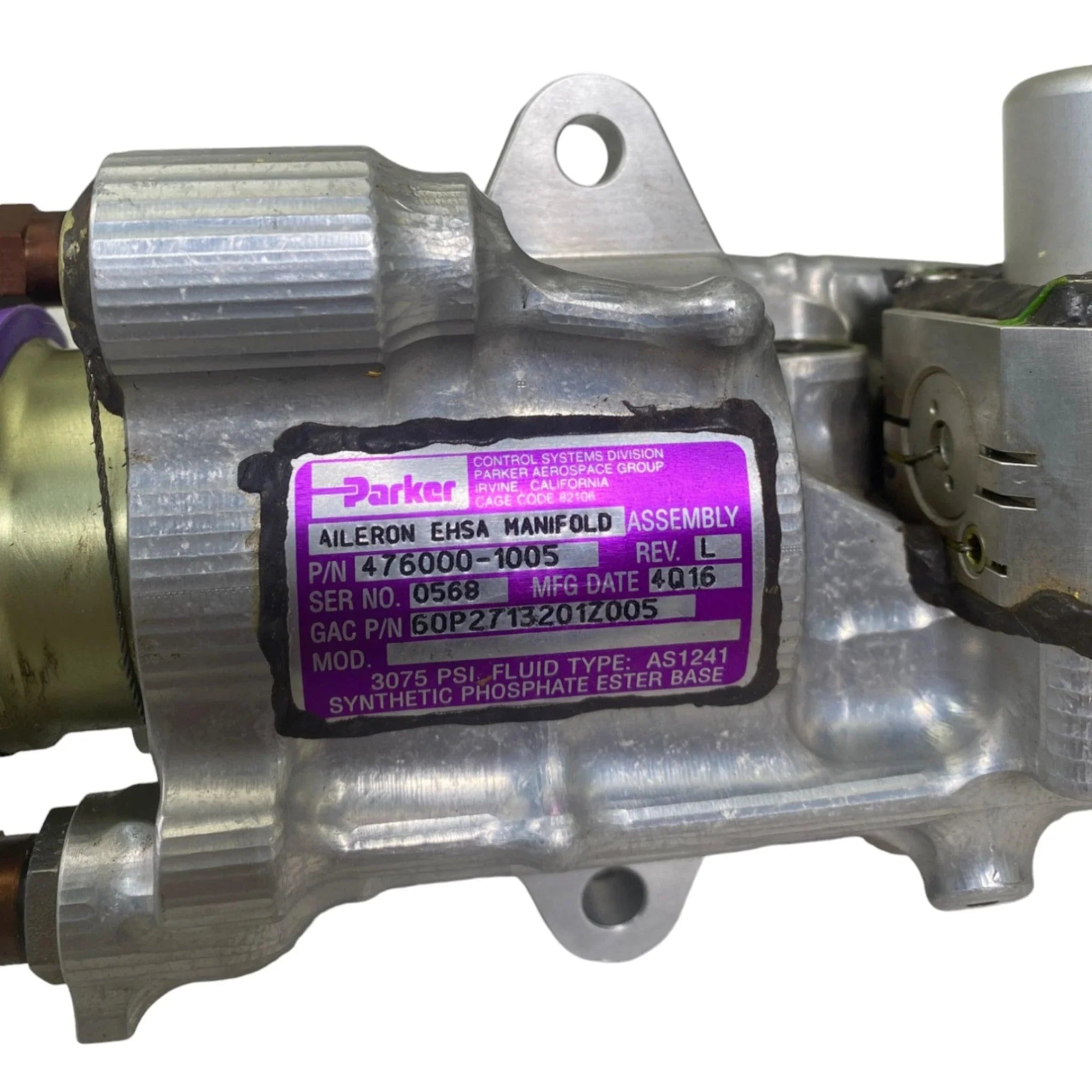 4760001005 Genuine Parker Left Aileron EHSA Manifold Assembly