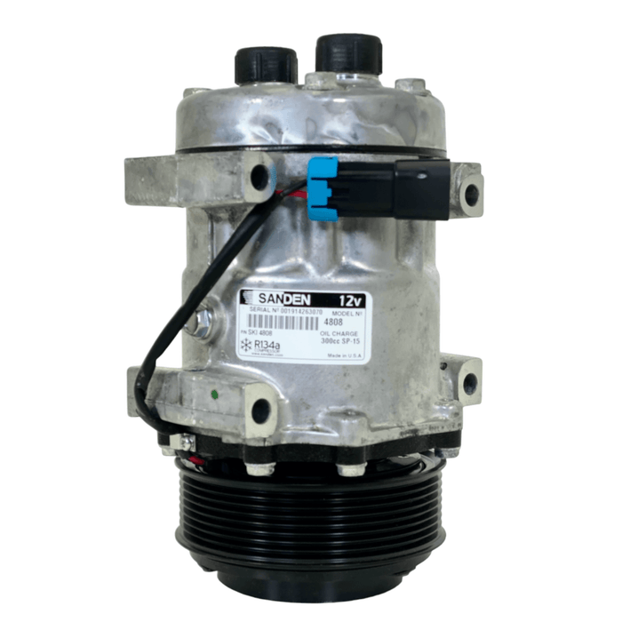 4808 Genuine Sanden A/C Compressor For Freightliner - ADVANCED TRUCK PARTS