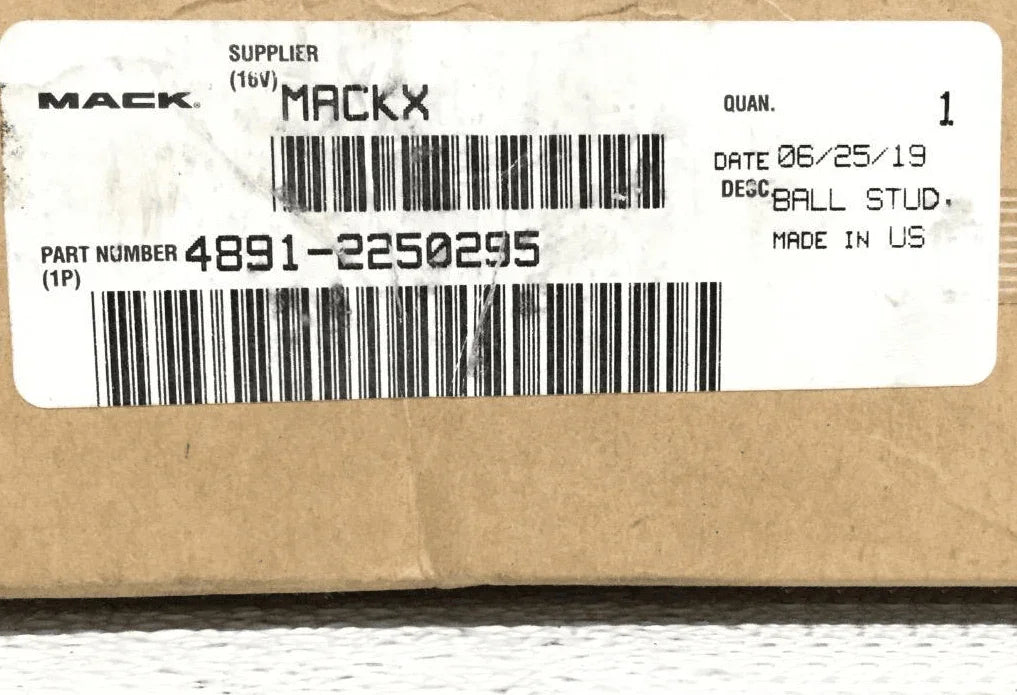 4891-2250295 Genuine Mack Ball Stud Kingpin - Truck To Trailer