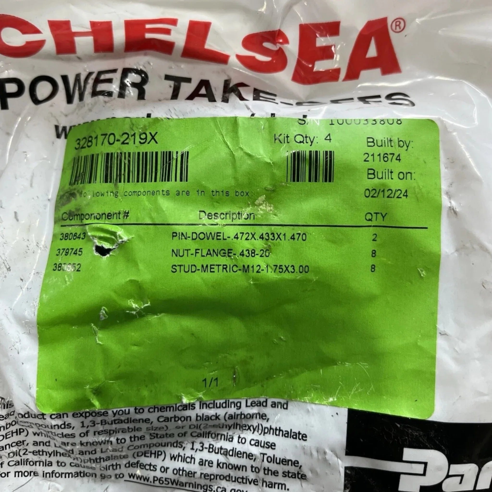 489DQMAX-56RK Genuine Chelsea PTO Assembly