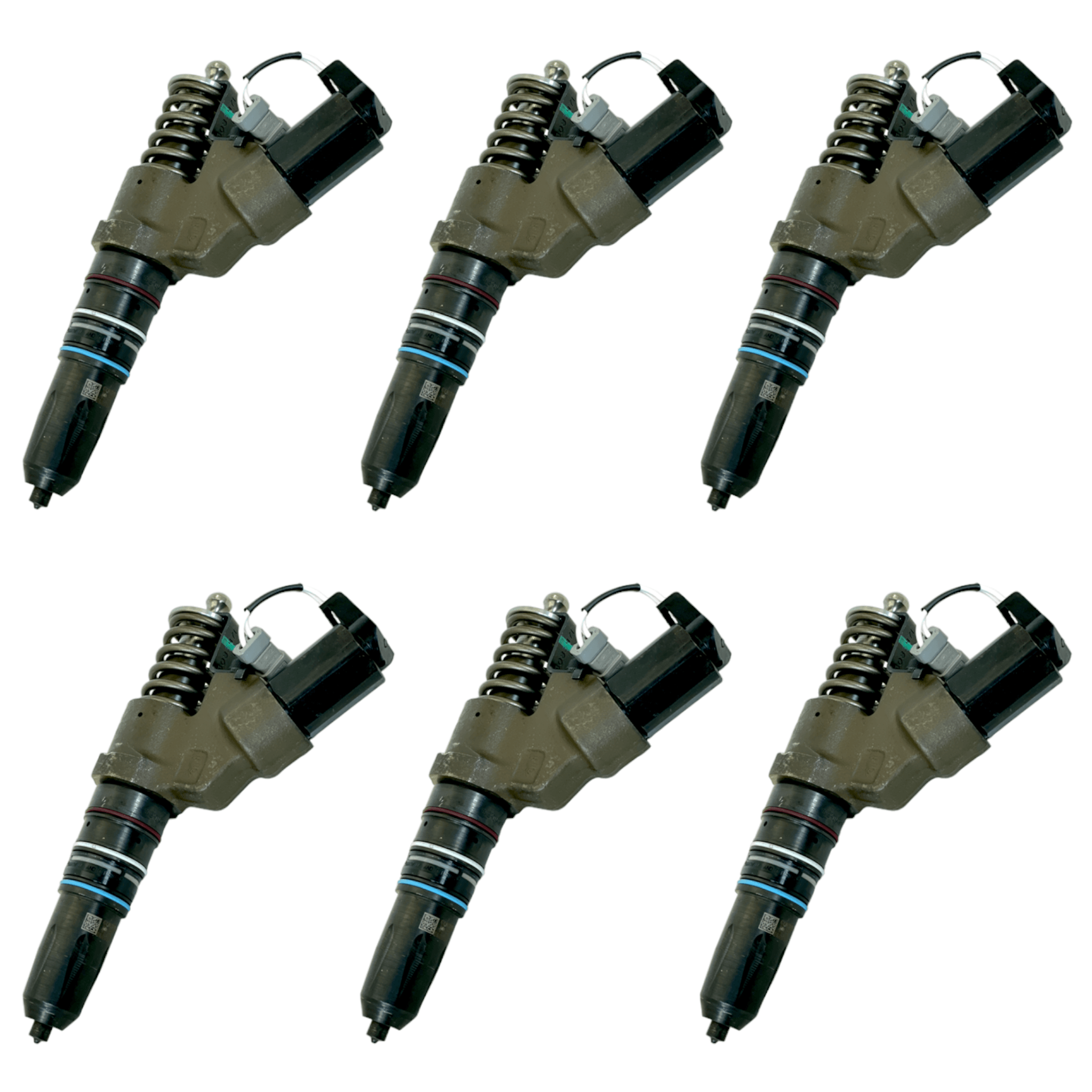 4903472 Genuine Cummins Fuel Injectors Set Of Six For Cummins M11 - ADVANCED TRUCK PARTS