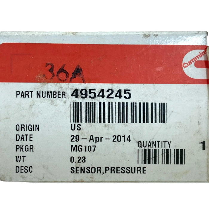4954245 Genuine Cummins Fuel Oil Pressure Sensor