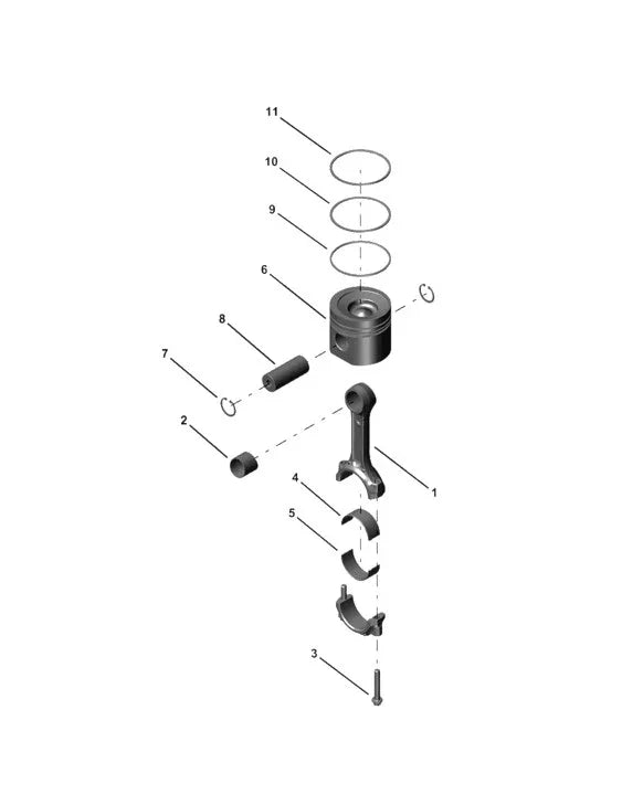 4955433 Genuine Cummins Piston Ring Set