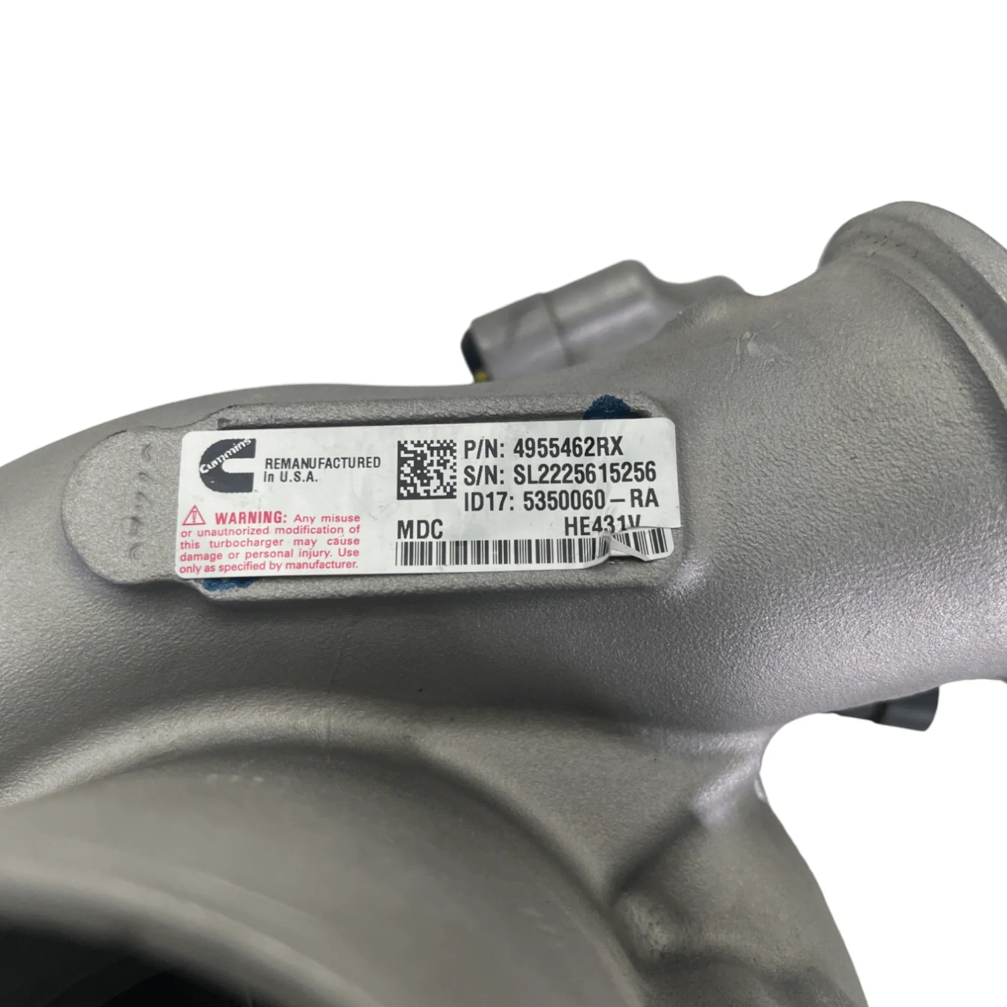 4955462Rx Genuine Cummins Turbocharger He431V For Ism M11