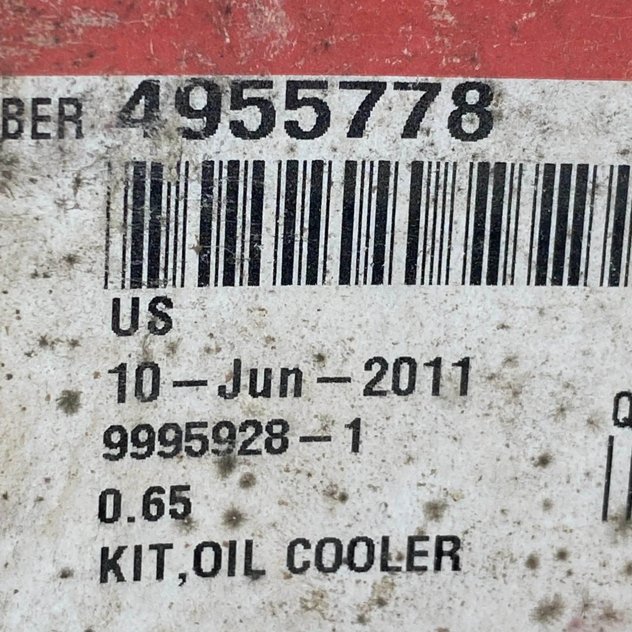 4955778 Genuine Cummins Oil Cooler Kit