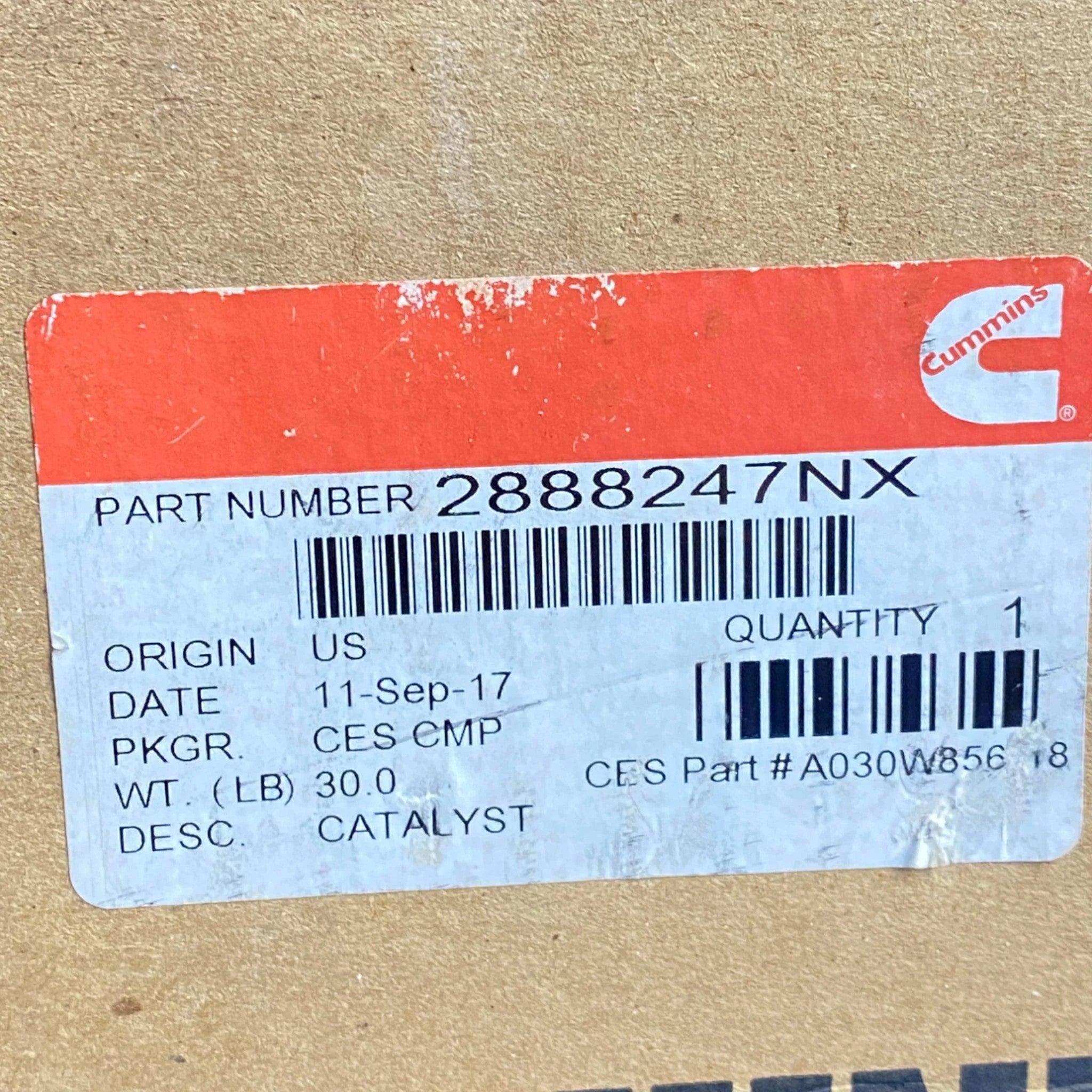 4965304RX Genuine Cummins DOC Diesel Oxidation Catalysts