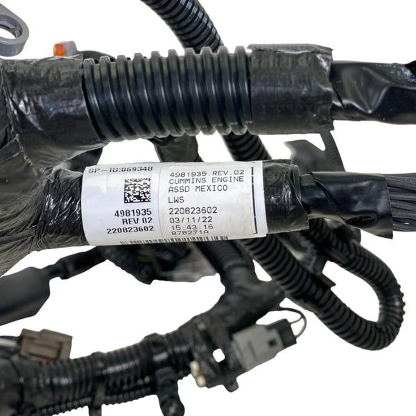 4981935 Genuine Cummins Electronic Control Module Wiring Harness ...