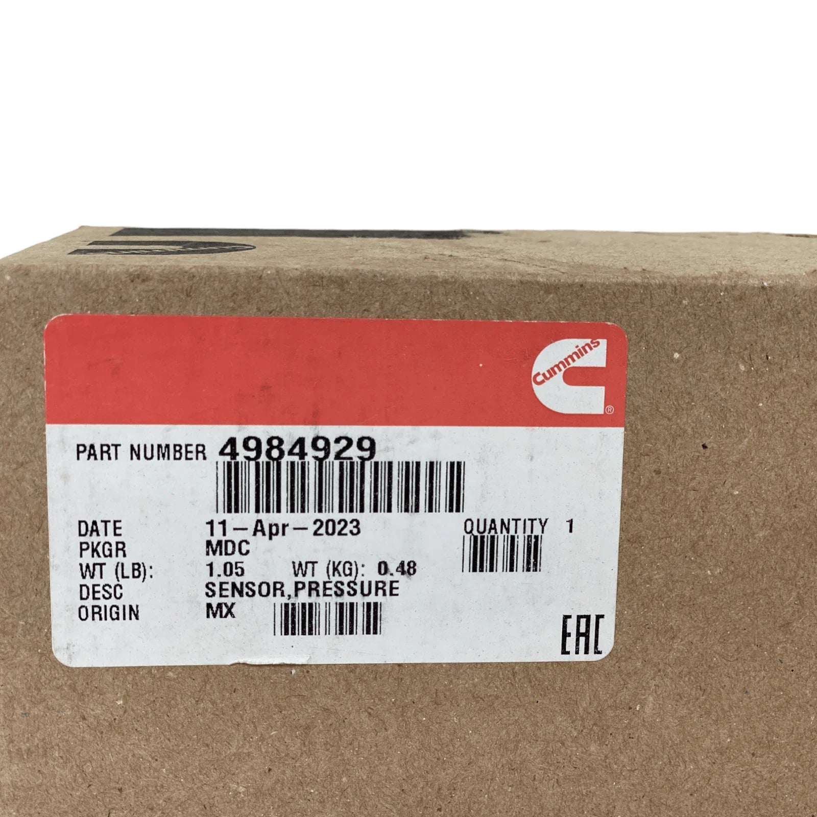 4984929 Genuine Cummins Pressure Sensor For Cummins