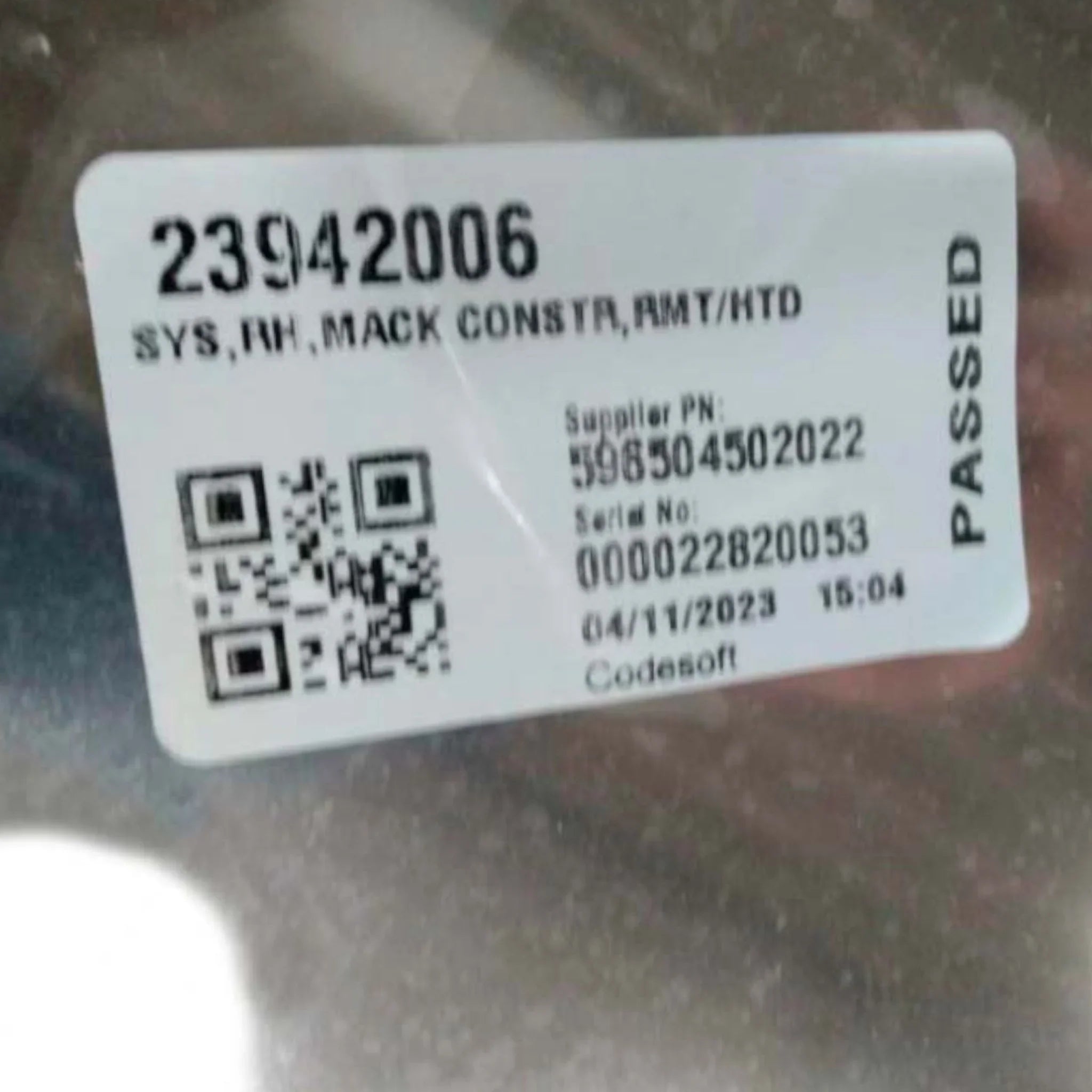 23942006 Genuine Mack Mirror - Truck To Trailer