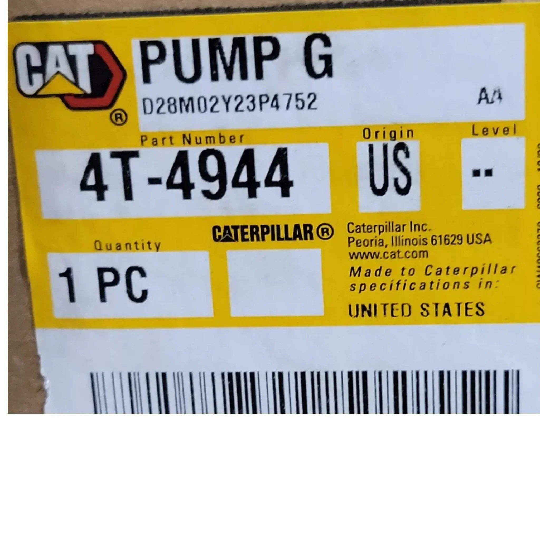 4T4944 Cat Pump G