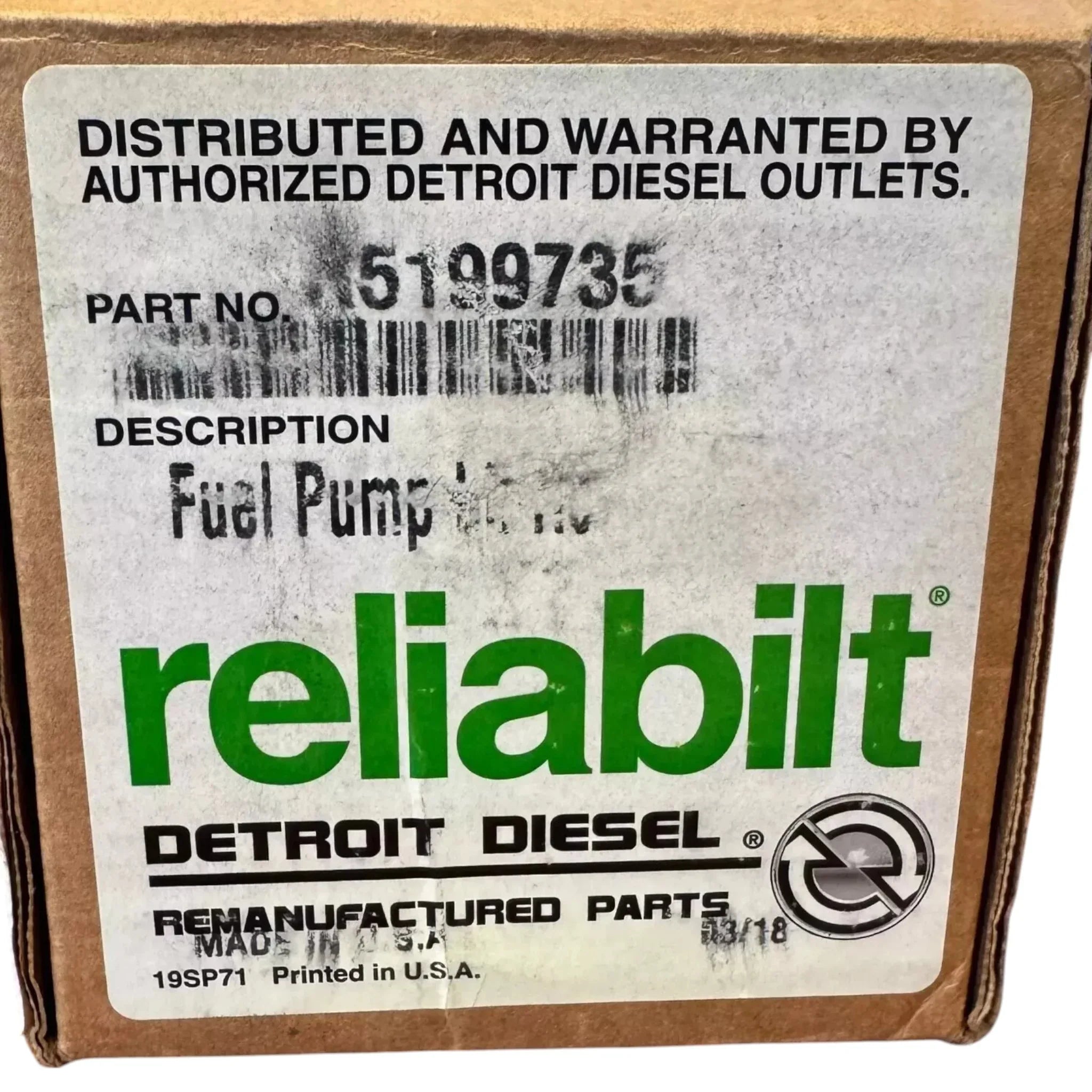 5199735 Genuine Detroit Diesel Fuel Pump