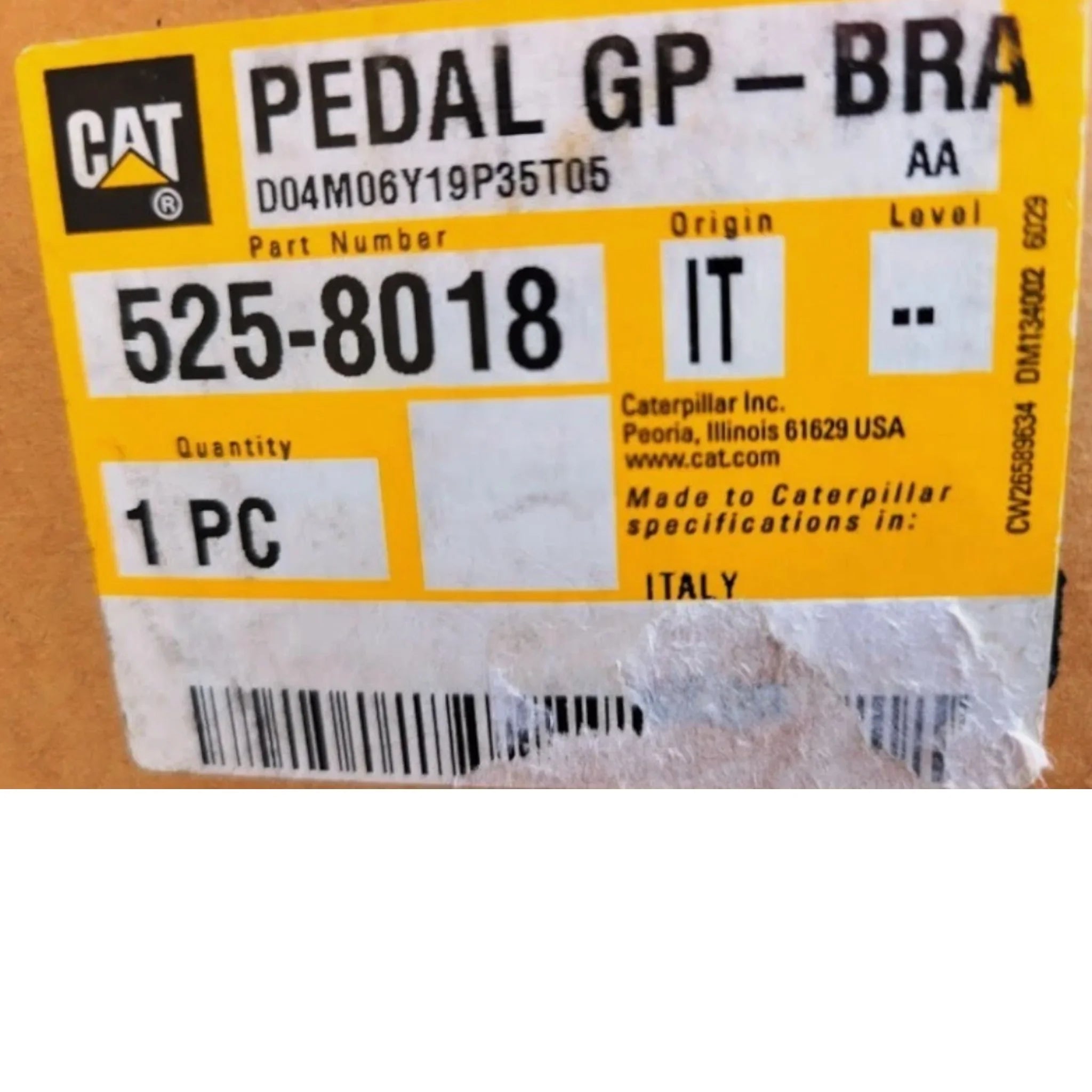 5258018 CAT Pedal Group-Brake