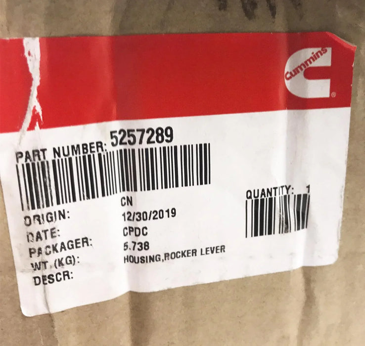 5257289 Genuine Cummins Rocker Lever Housing