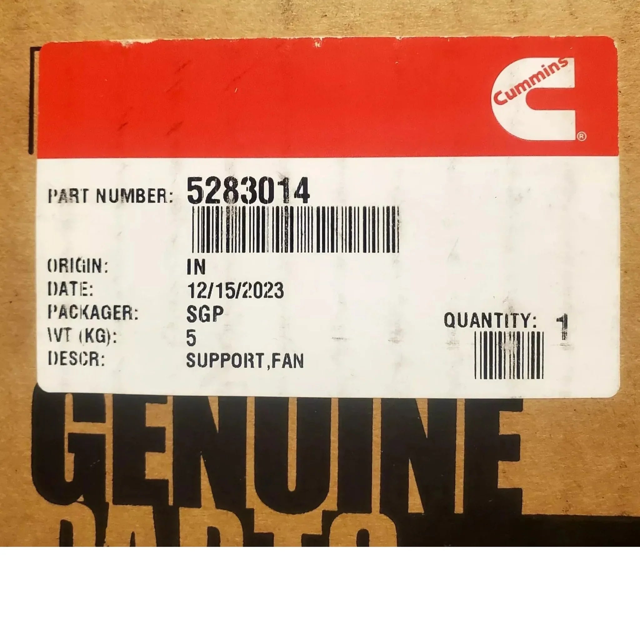 5283014 Cummins Fan Support