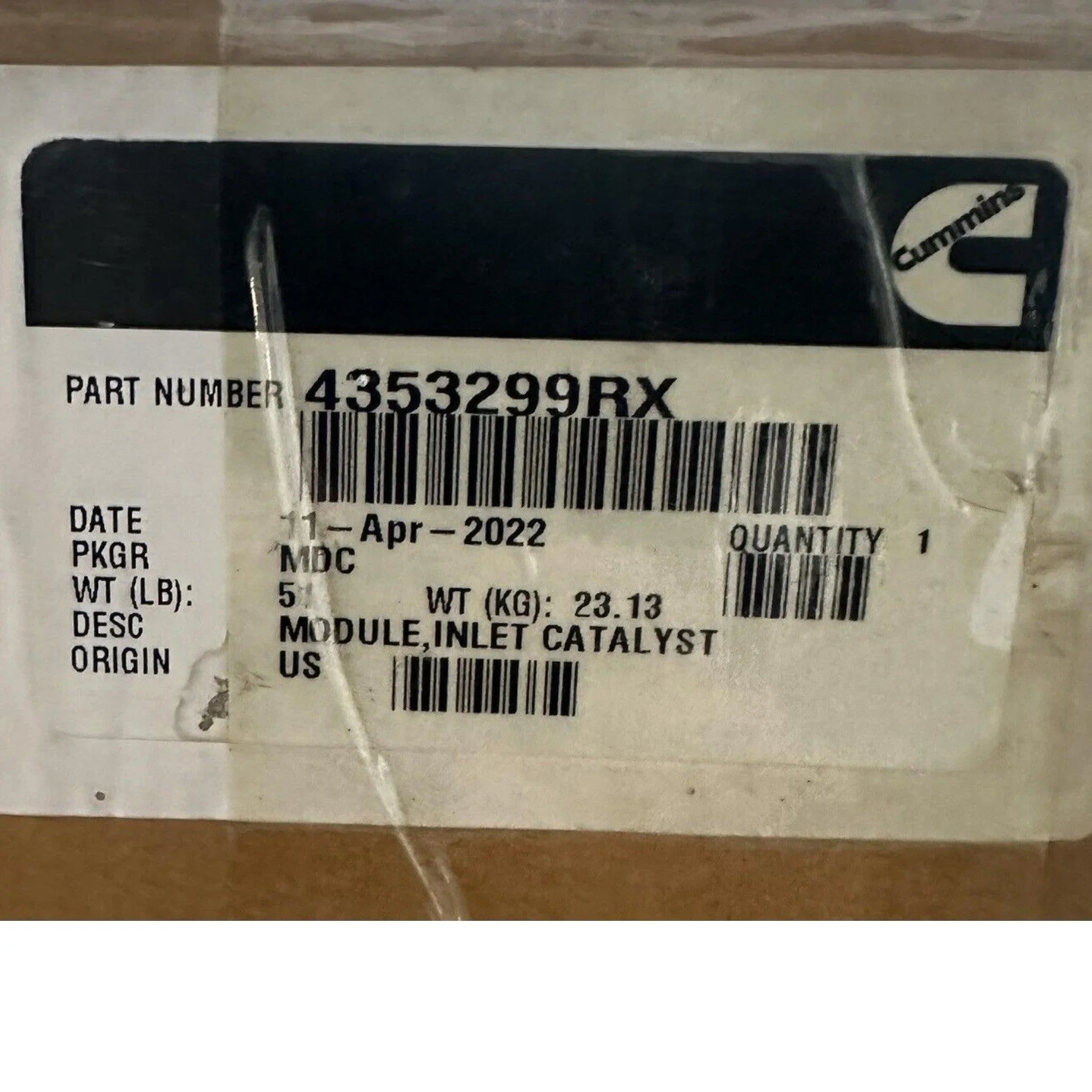 5287370RX Genuine Cummins Inlet Catalyst Module