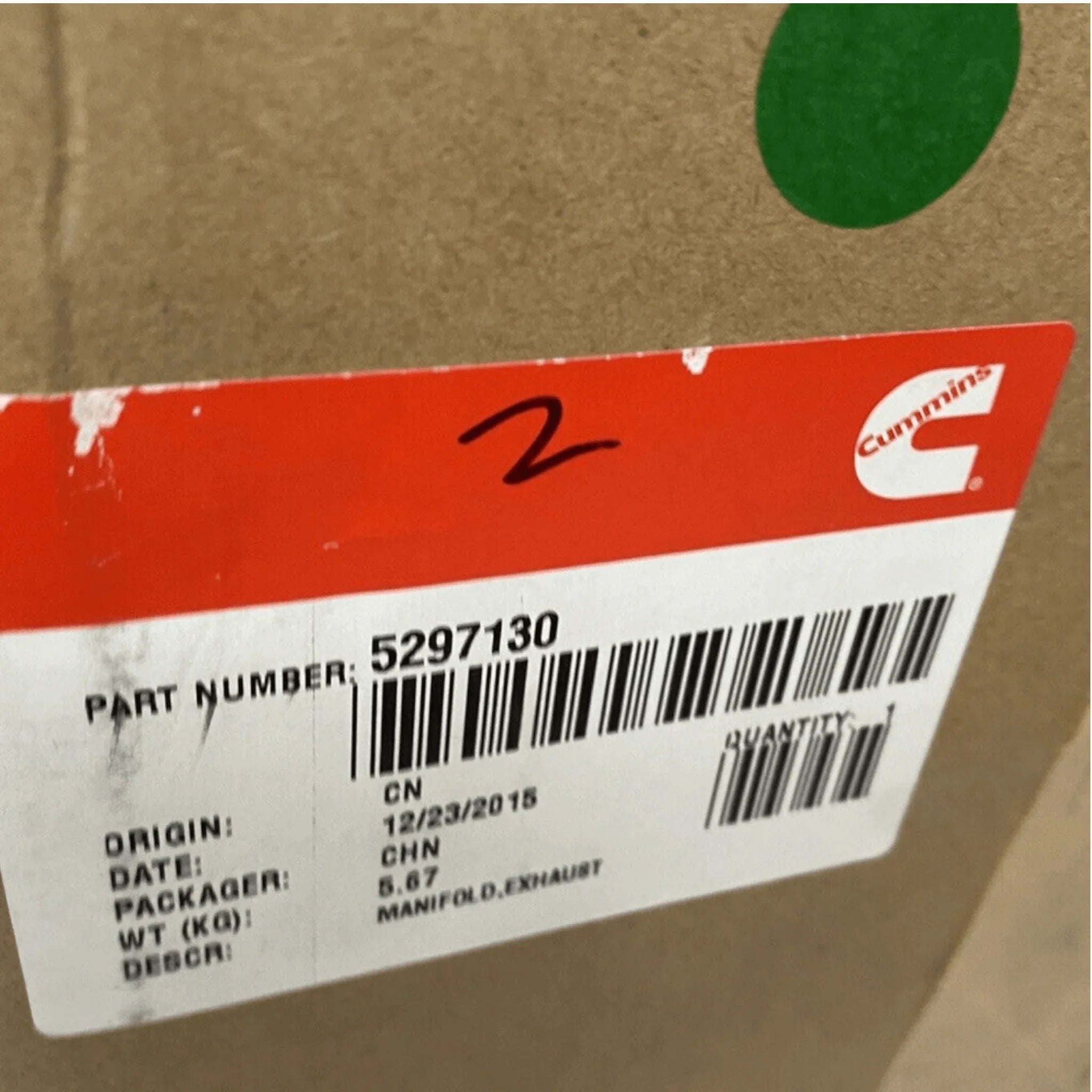 5297130 Genuine Cummins Exhaust Manifold