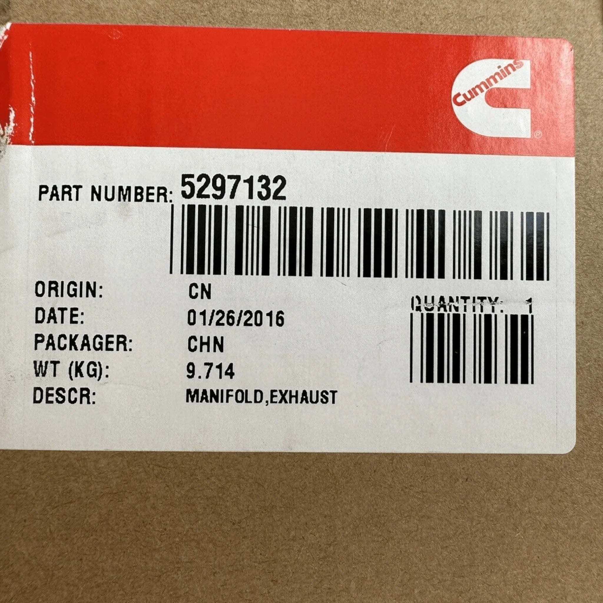 5297132 Genuine Cummins Exhaust Manifold