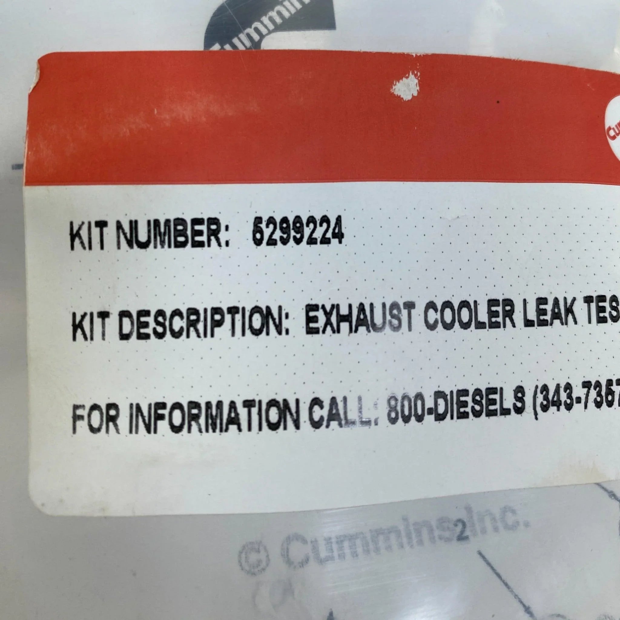 5299224 Genuine Cummins Exhaust Cooler Leak Test Kit