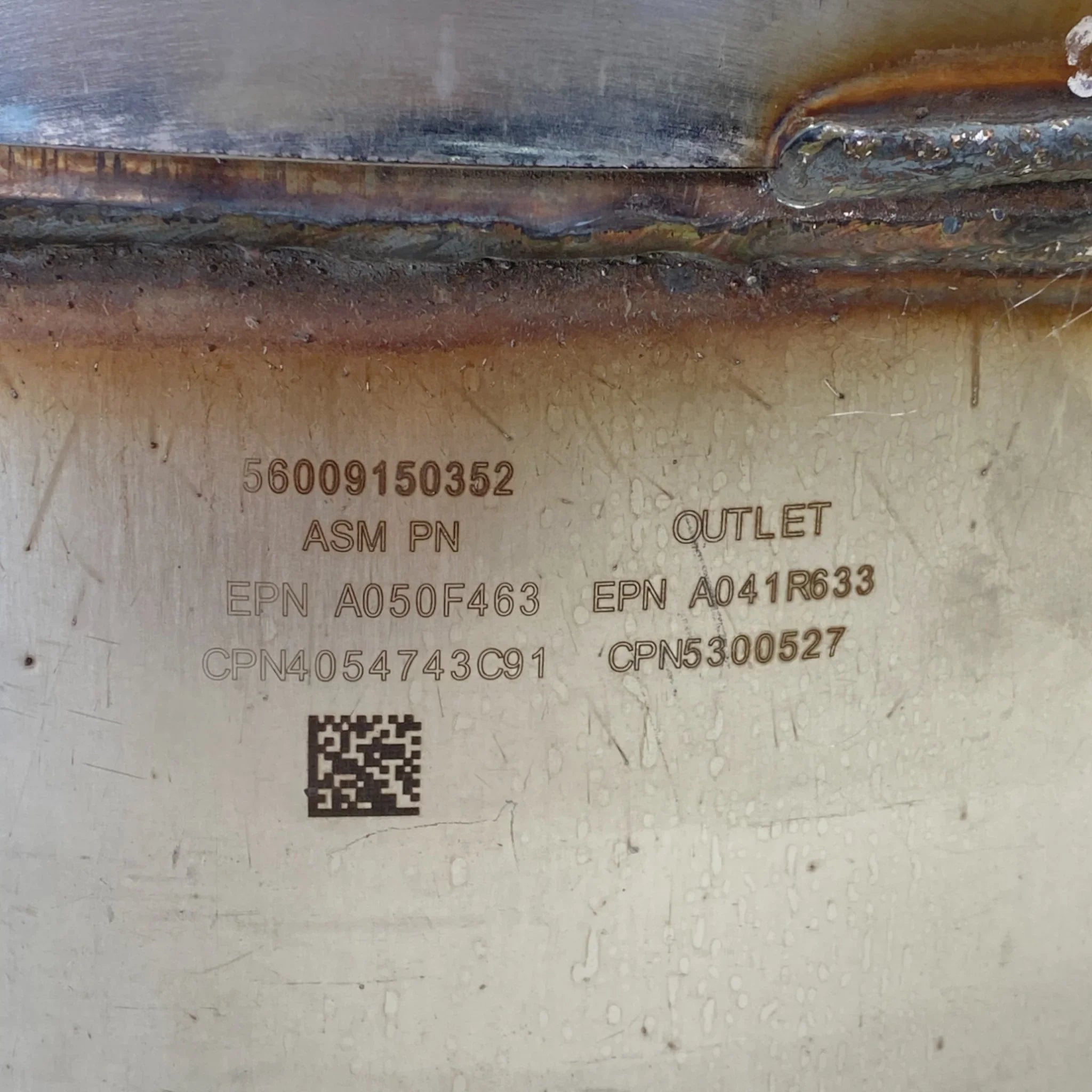 5300527 Genuine Cummins DPF Outlet Module