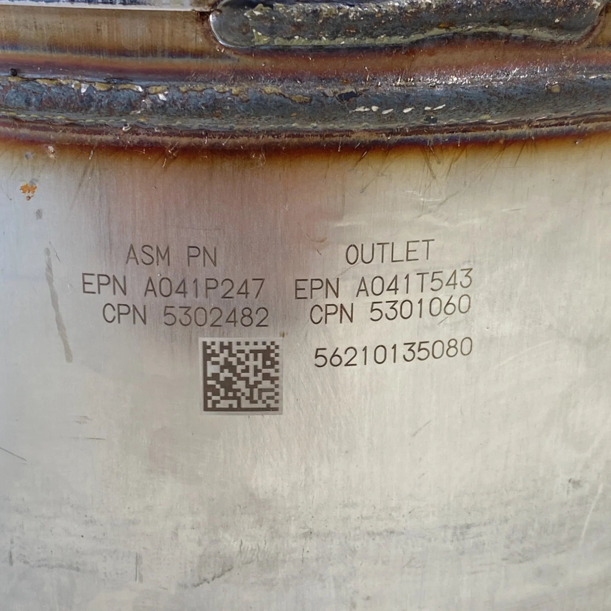 5302482 Genuine Cummins DPF Outlet Module